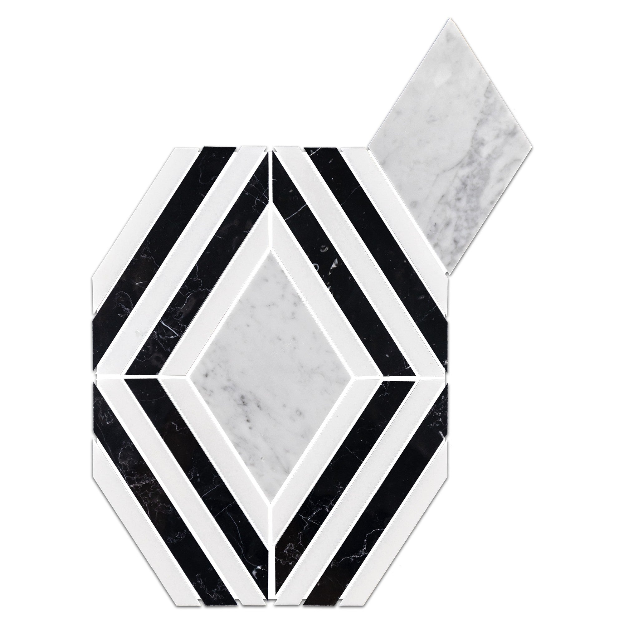 Elon Tile Bianco Carrara Waterjet tile — available at Surface Group