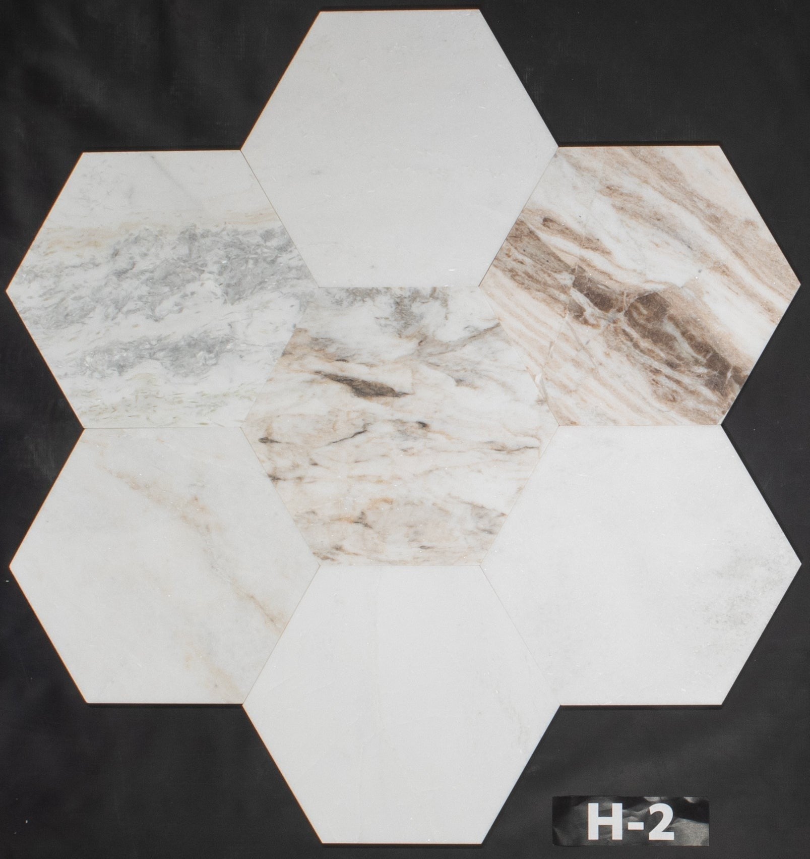 Elon Tile Bianco Oro Field Tile tile pattern swatch — available at Surface Group