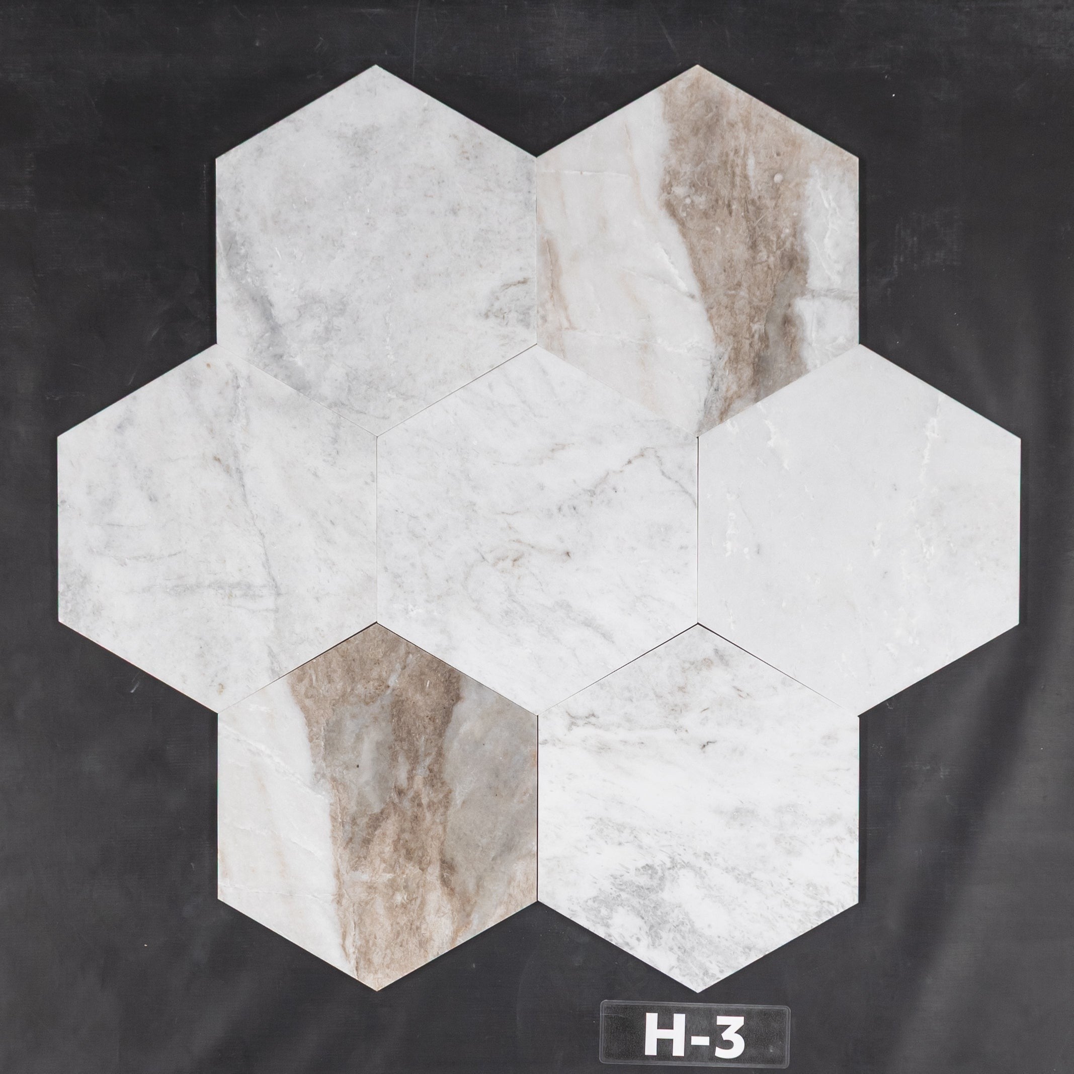 Elon Tile Bianco Oro Field Tile tile pattern swatch — available at Surface Group