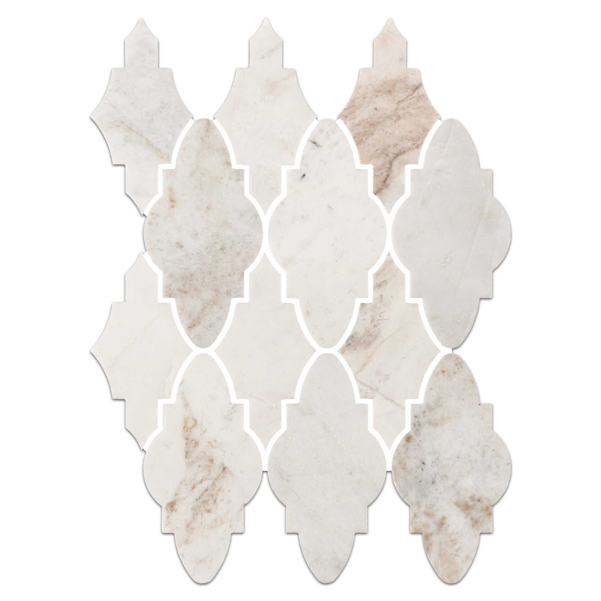 Elon Tile Bianco Oro Mosaic tile — available at Surface Group