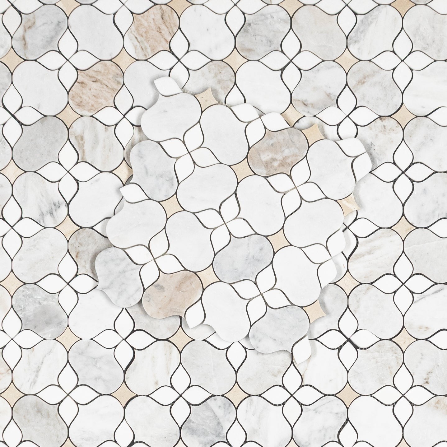Elon Tile Silhouette tile pattern swatch — available at Surface Group