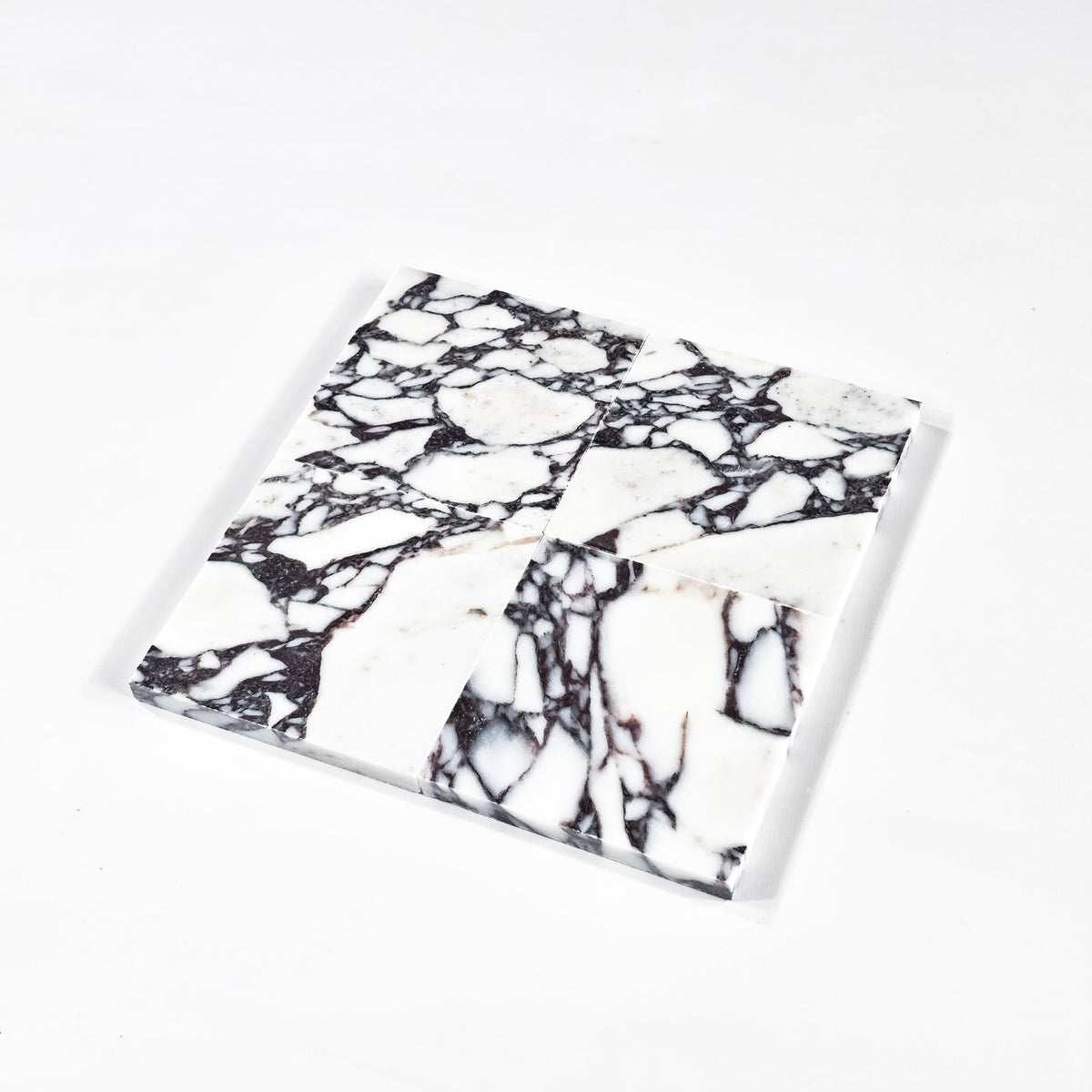 Elon Tile Bianco Violetta Field Tile tile arrangement — available at Surface Group