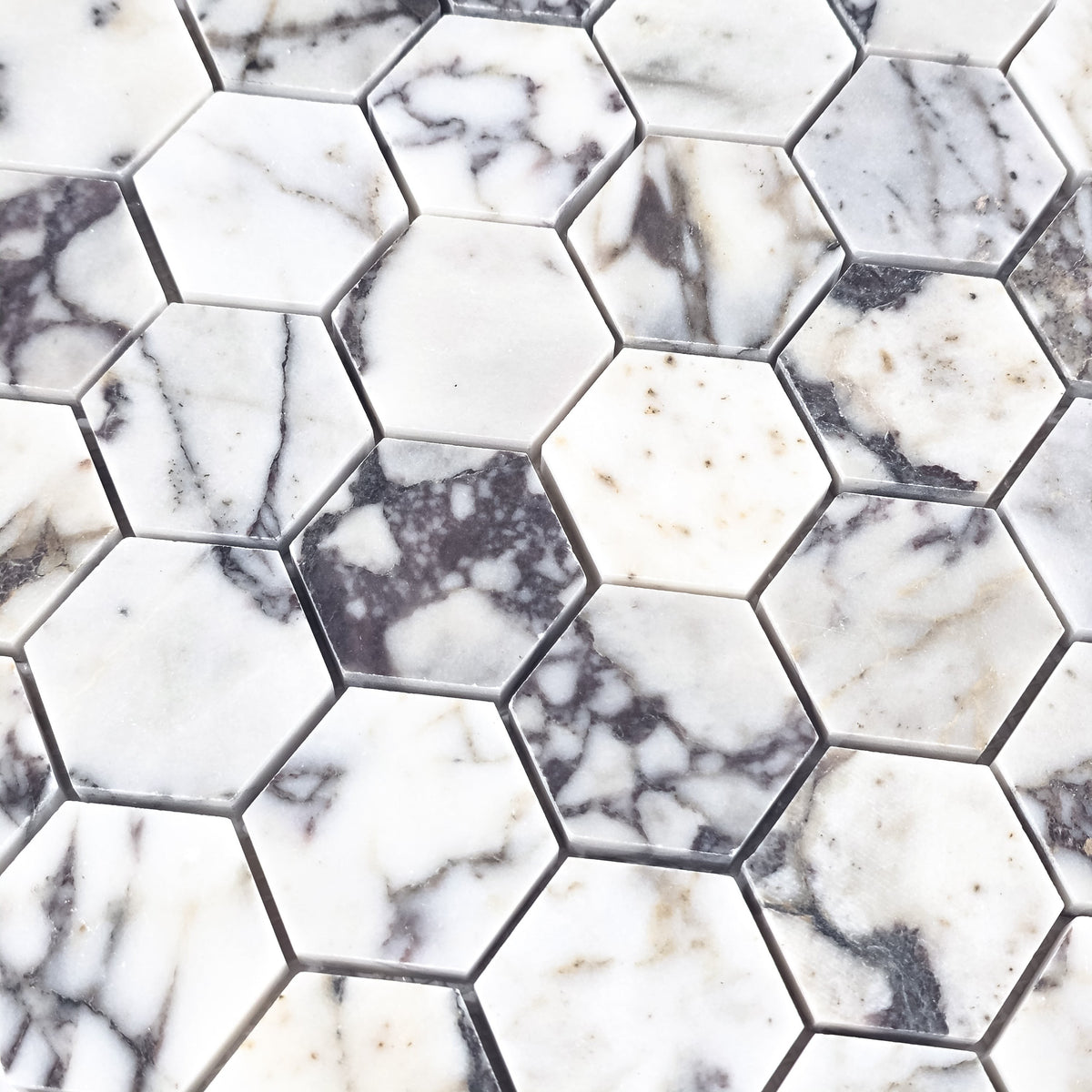 Elon Tile Hexagon tile pattern swatch — available at Surface Group