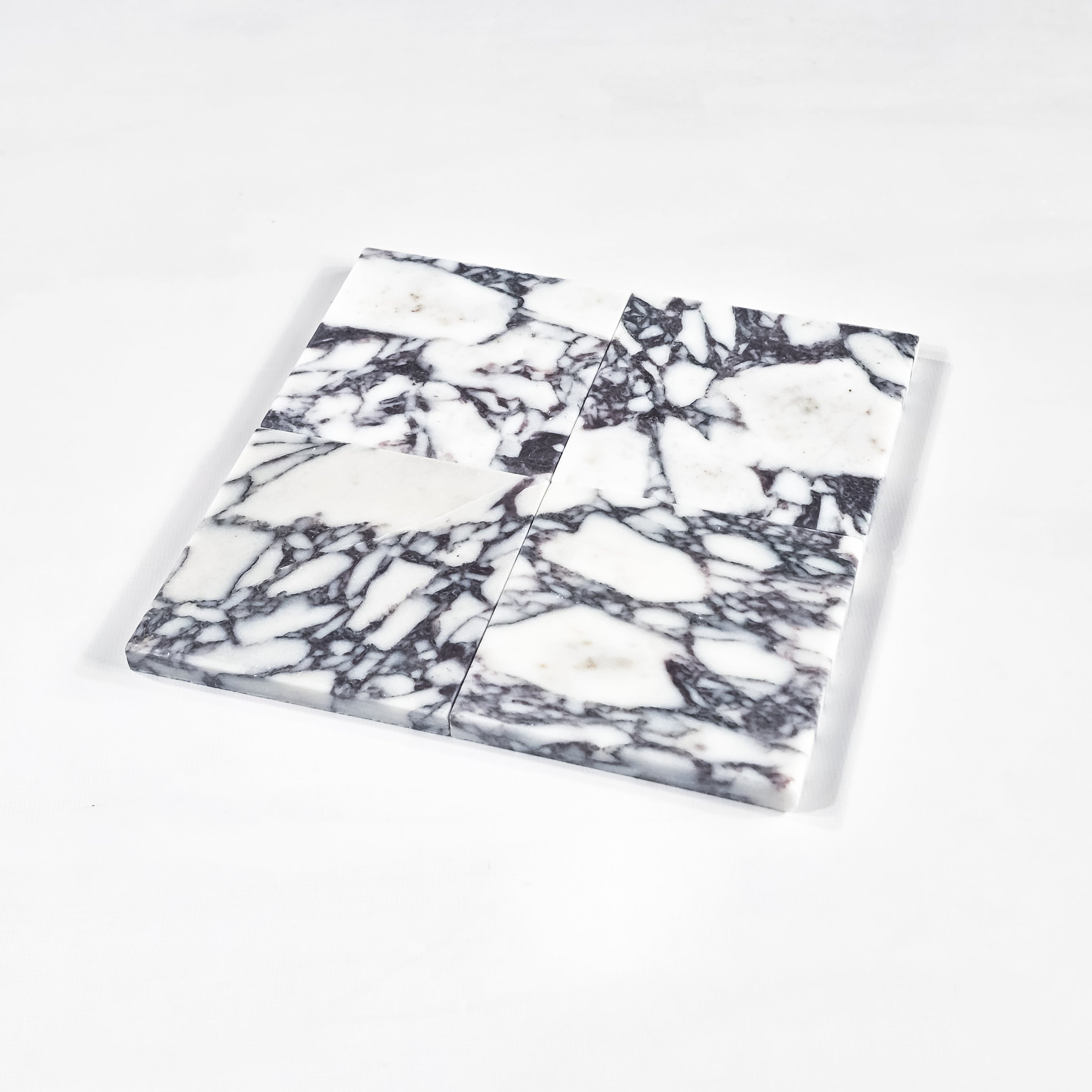 Elon Tile Bianco Violetta Field Tile tile arrangement — available at Surface Group