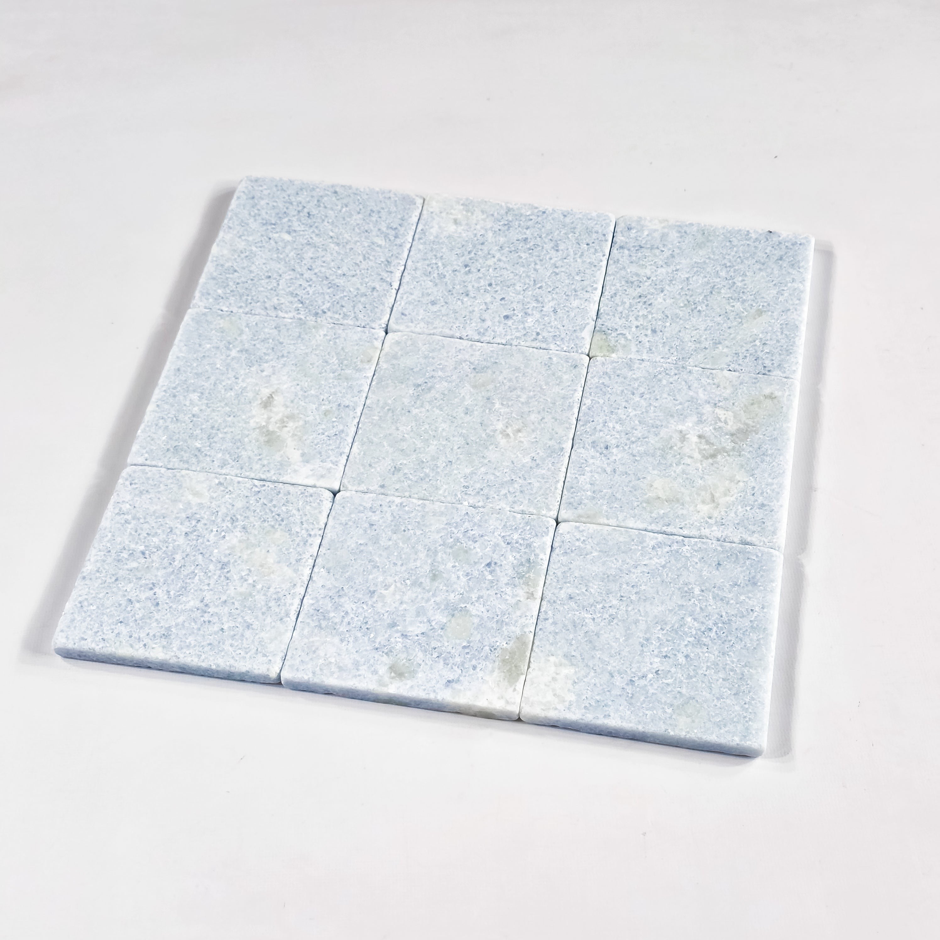 Elon Tile Blue Celeste Field Tile tile arrangement — available at Surface Group