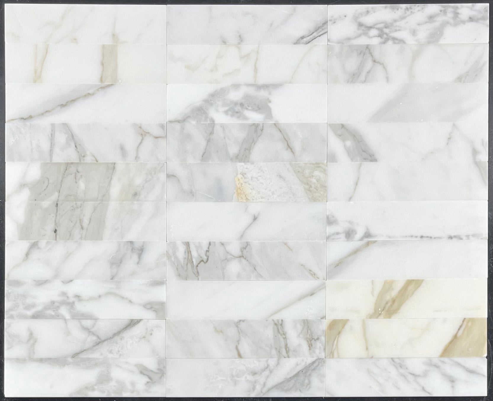 Elon Tile Calacatta Gold Field Tile tile pattern swatch — available at Surface Group