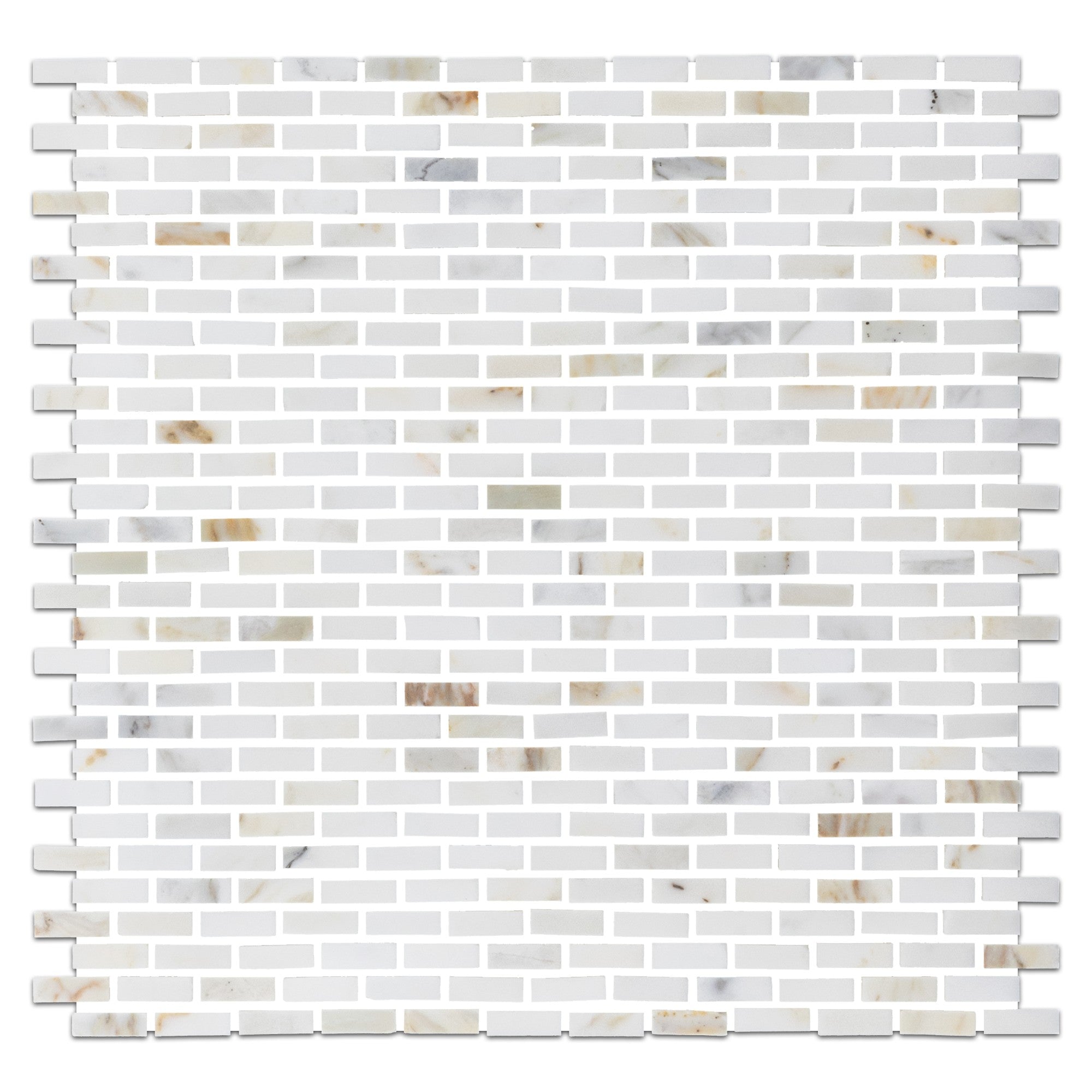 Elon Tile Calacatta Gold Mosaic tile — available at Surface Group