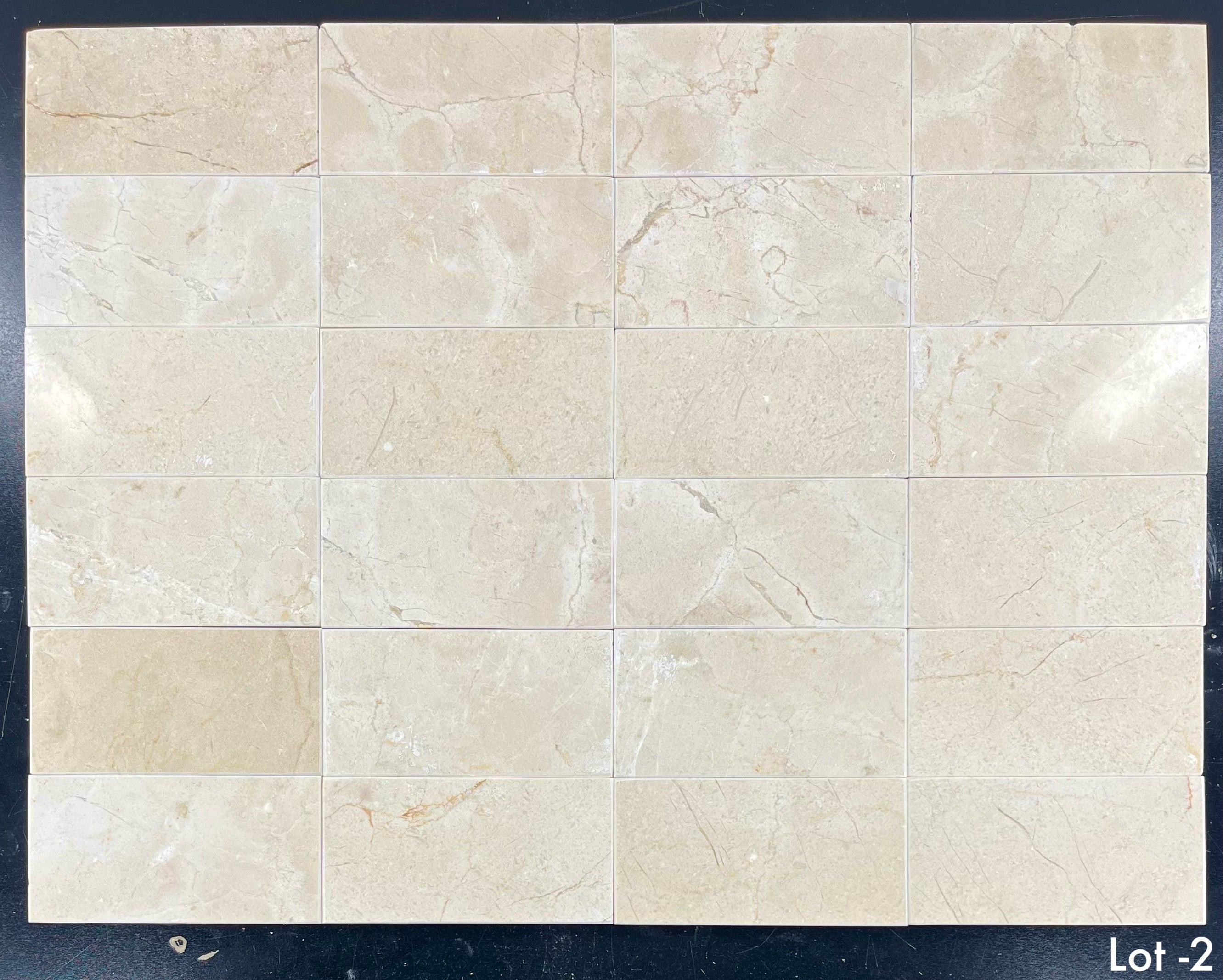 Elon Tile Crema Marfil Field Tile tile pattern swatch — available at Surface Group