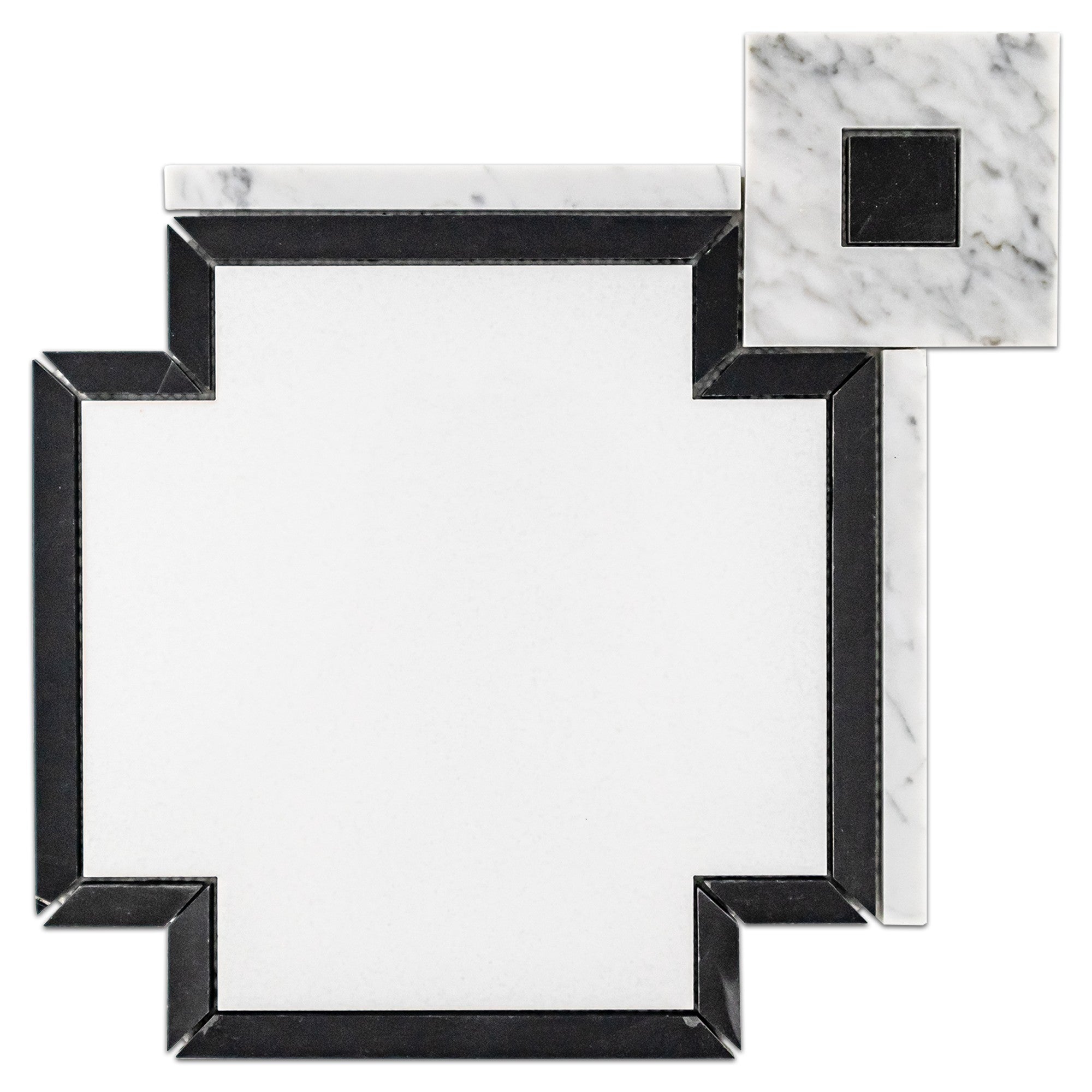 Elon Tile Crystal White tile — available at Surface Group