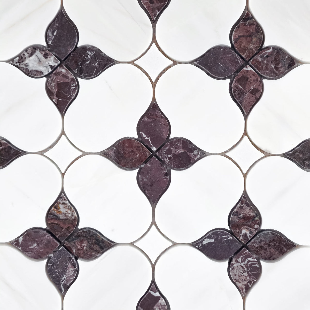 Elon Tile Dolomite Mosaic tile pattern swatch — available at Surface Group