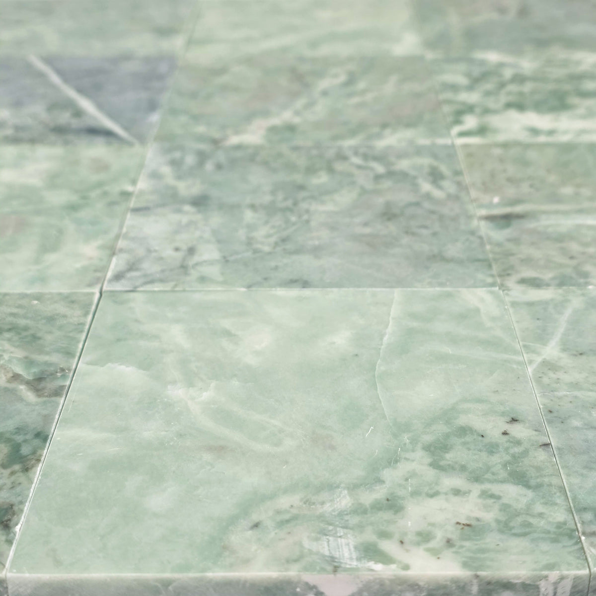 Elon Tile Emerald Green Field Tile tile arrangement — available at Surface Group