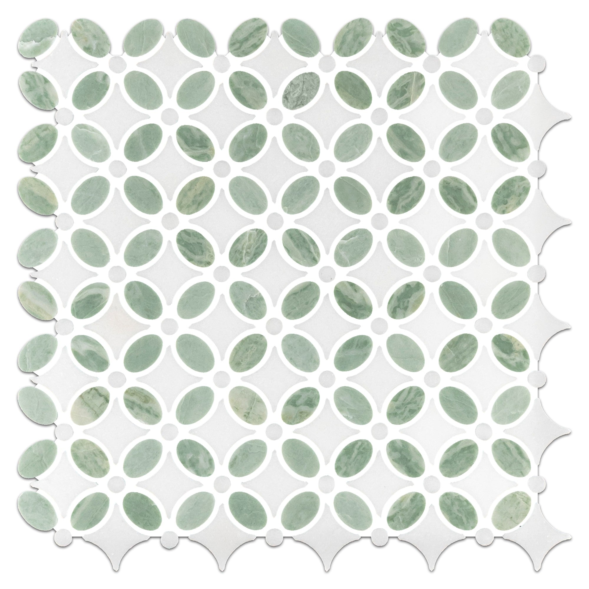 Elon Tile Emerald Green Mosaic tile — available at Surface Group