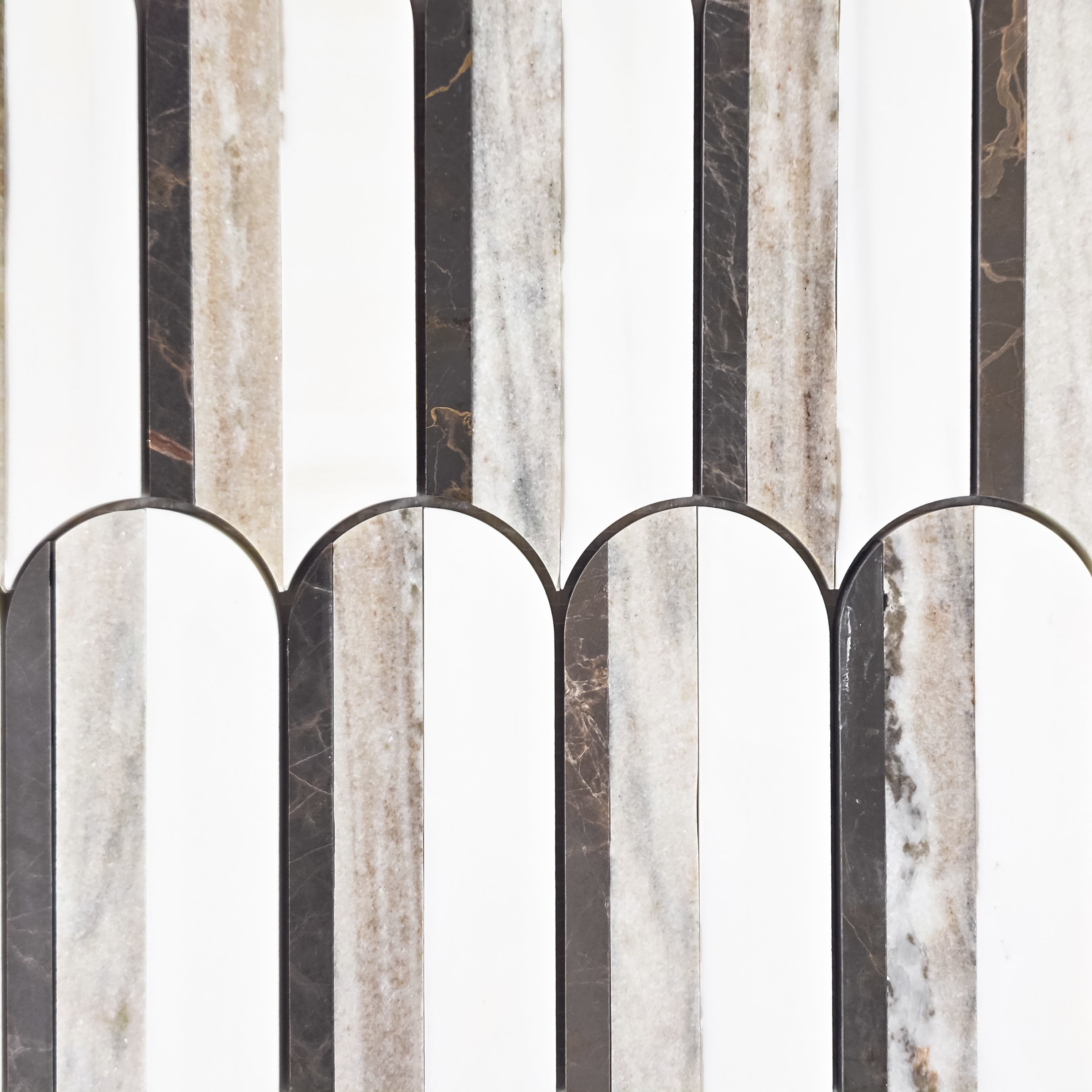 Elon Tile Espresso Mosaic tile pattern swatch — available at Surface Group