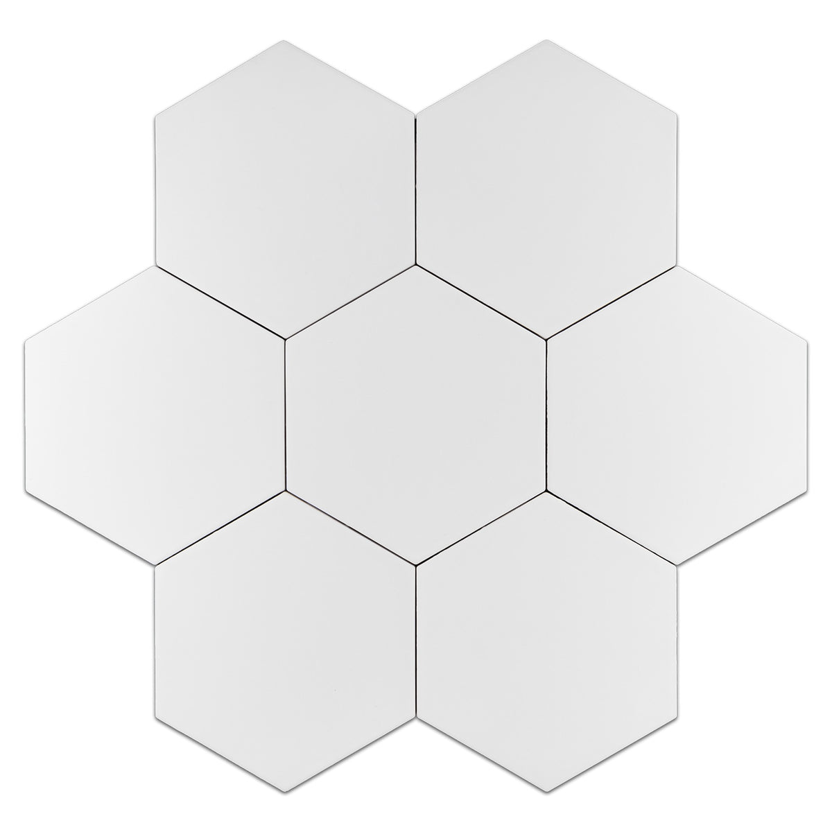 Elon Tile Hexagon Porcelain tile pattern swatch — available at Surface Group