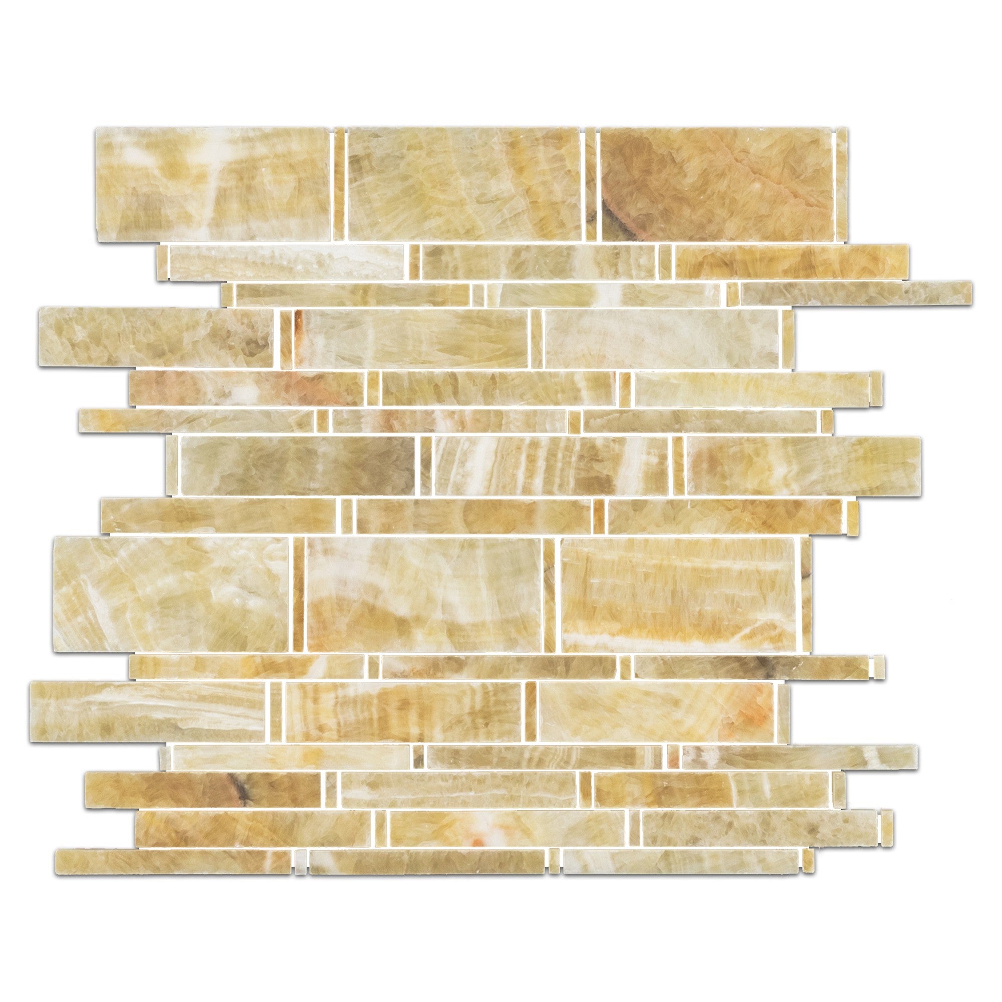 Elon Tile Honey Onyx Mosaic tile — available at Surface Group