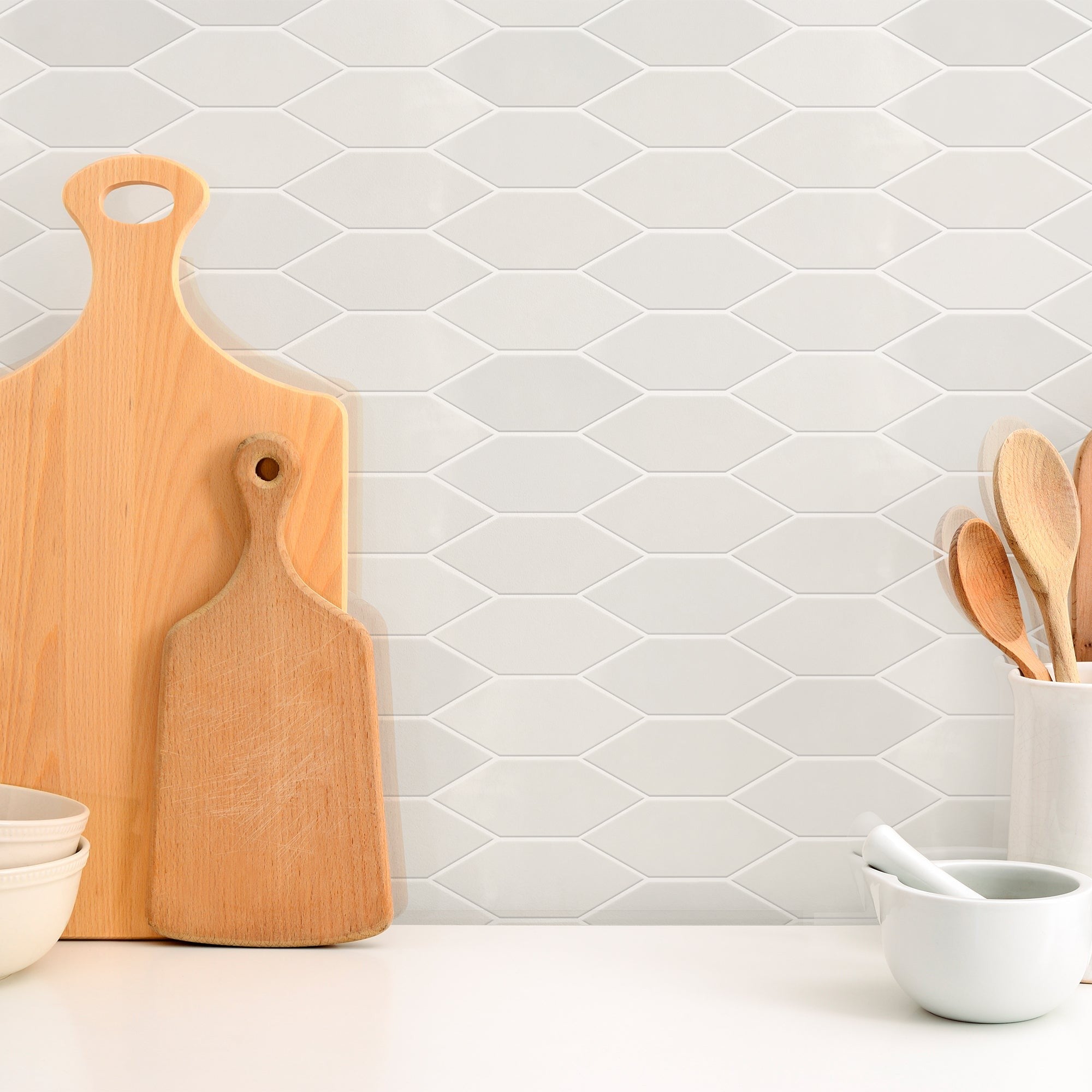 Elon Tile Lagos Bone tile in a room setting — available at Surface Group