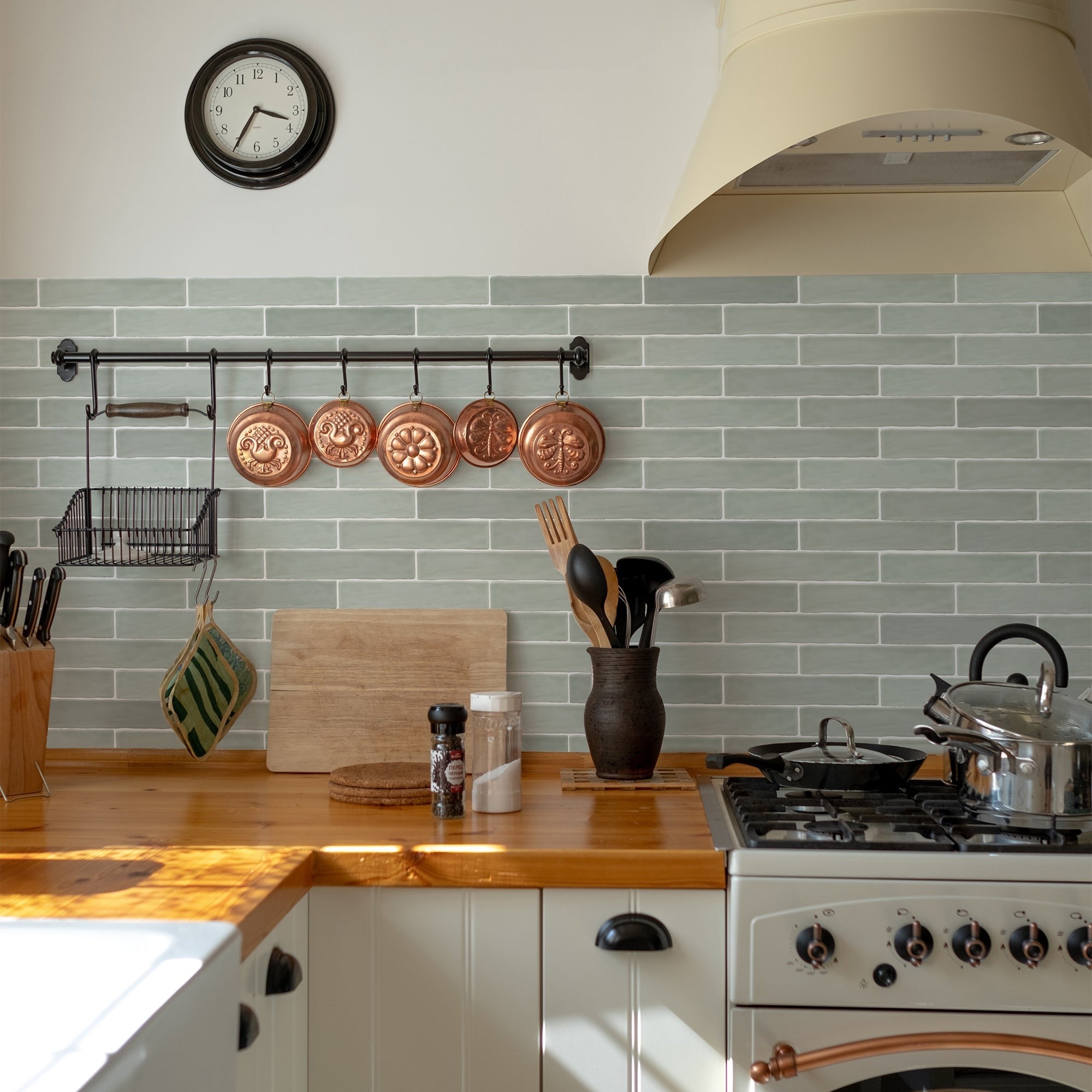 Elon Tile Lagos Jade tile in a room setting — available at Surface Group