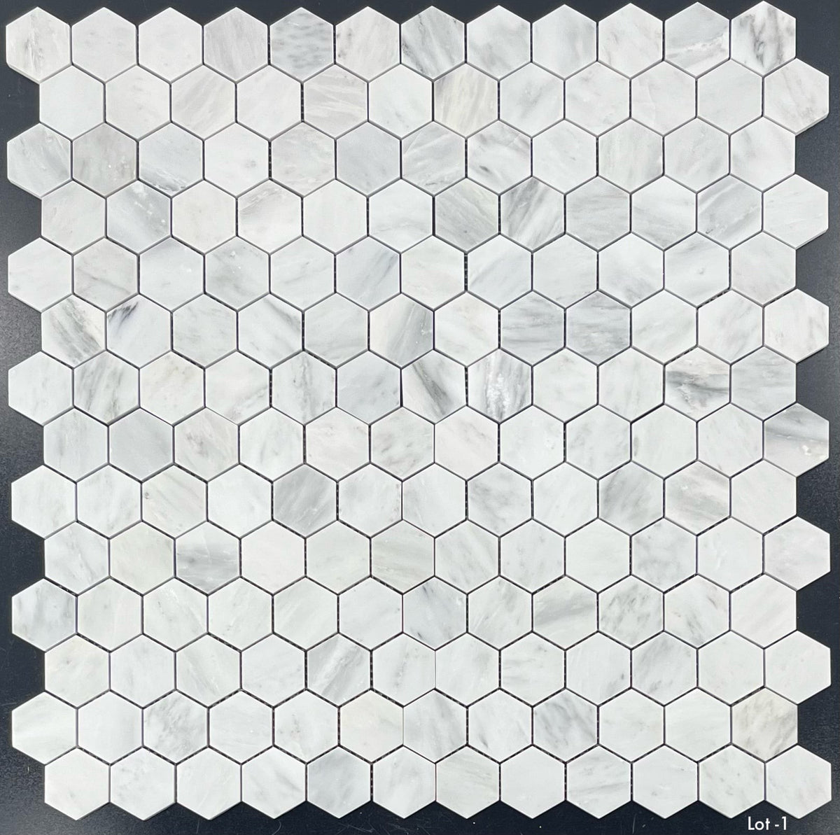 Elon Tile Hexagon tile pattern swatch — available at Surface Group