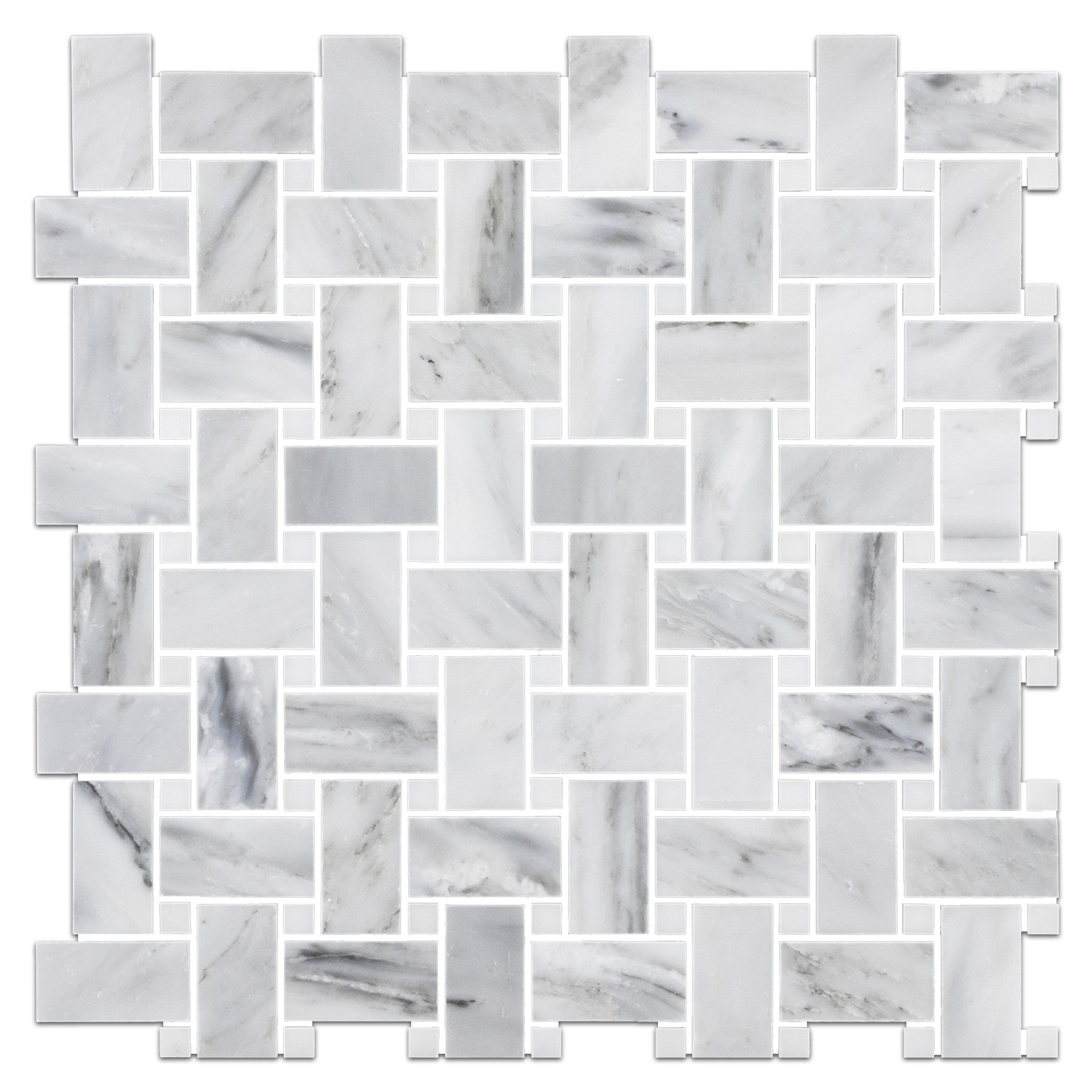 Elon Tile Mystic Gray Mosaic tile — available at Surface Group
