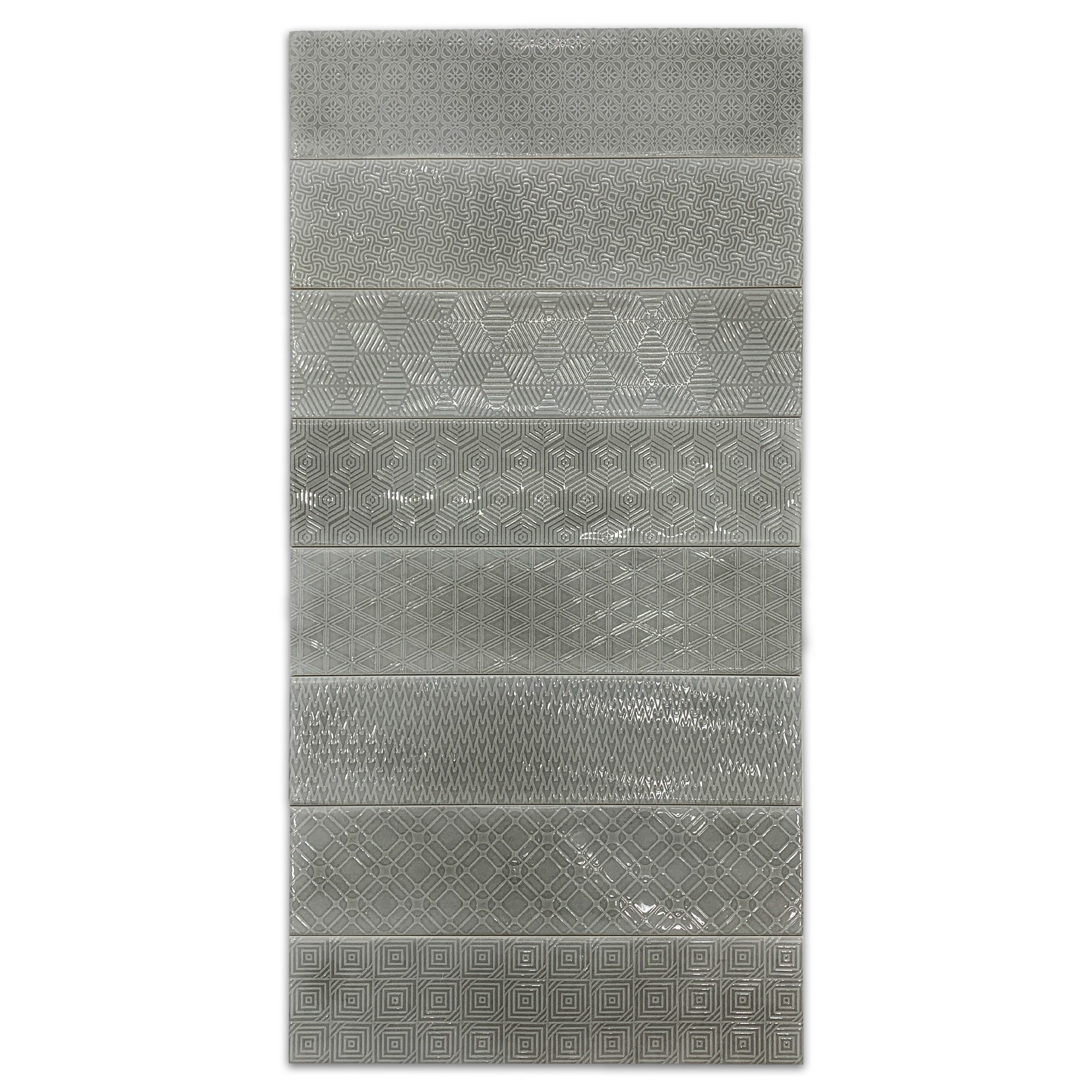 Elon Tile Opal Gray tile pattern swatch — available at Surface Group