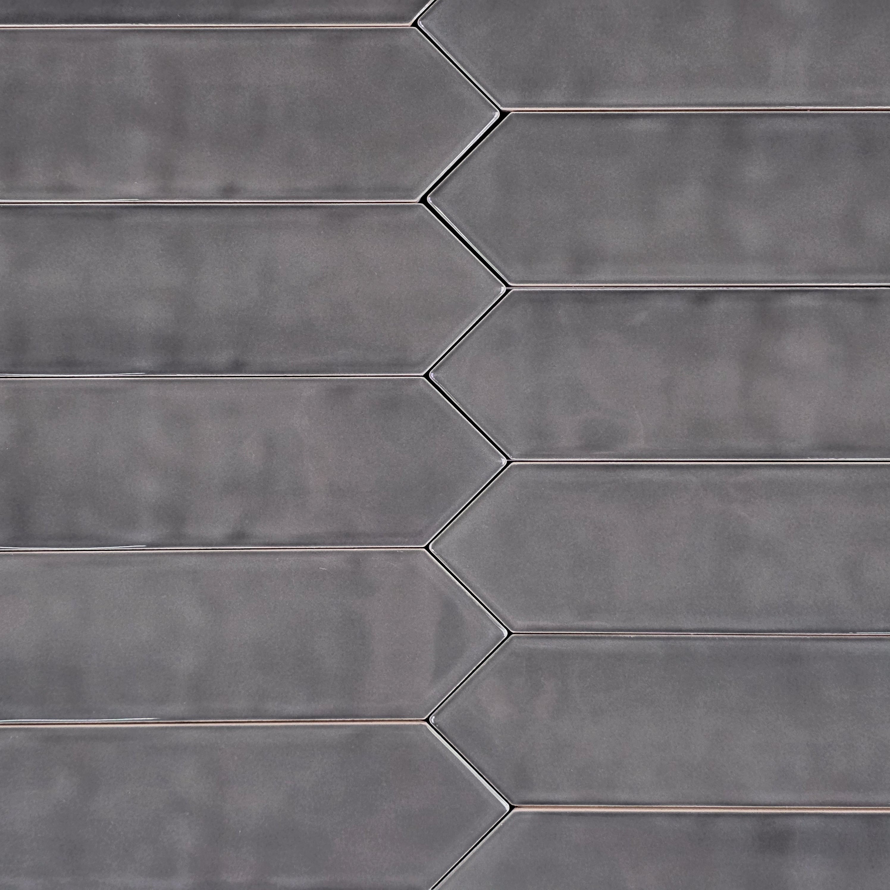 Elon Tile Optics Anthracite tile pattern swatch — available at Surface Group