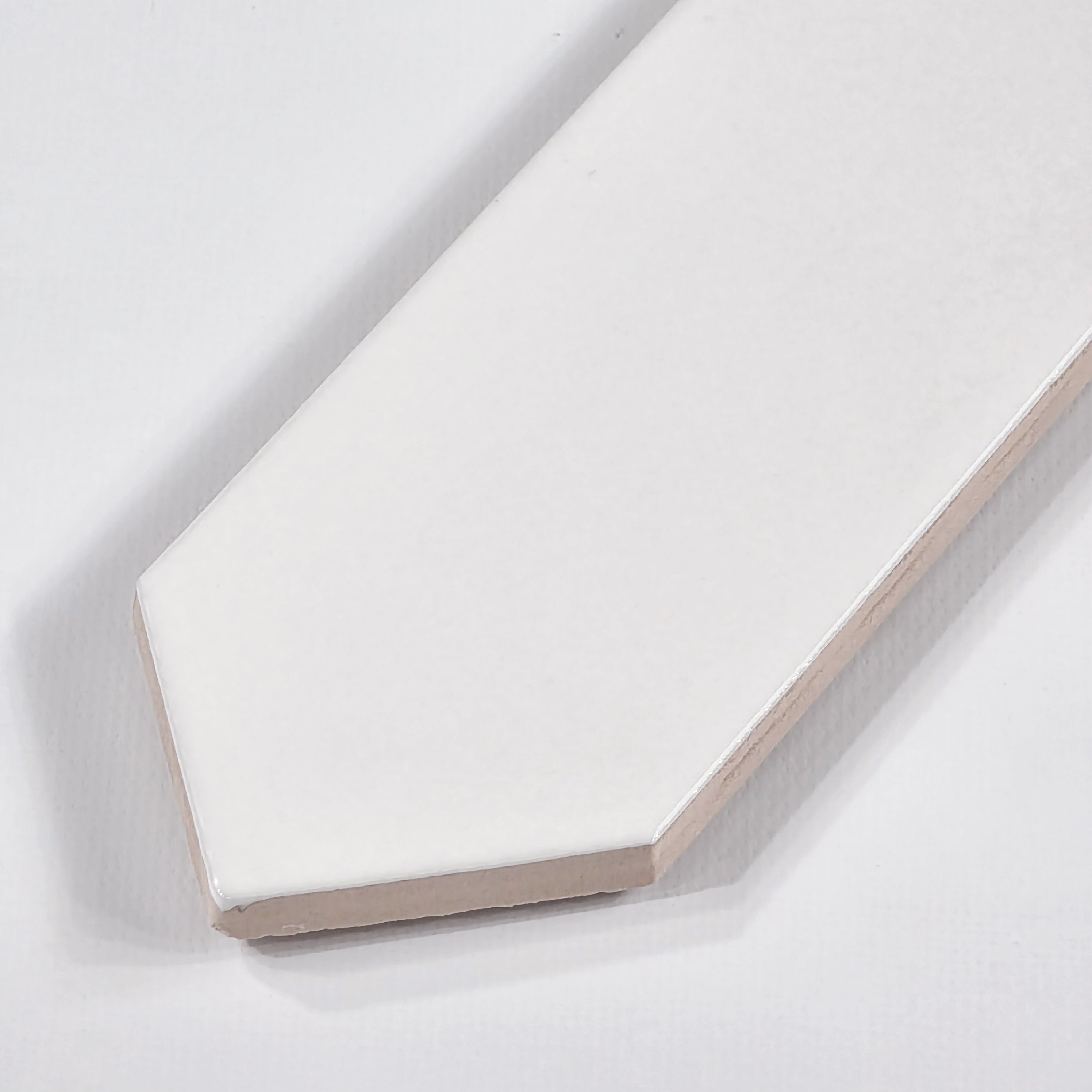 Elon Tile Optics White tile close-up view — available at Surface Group
