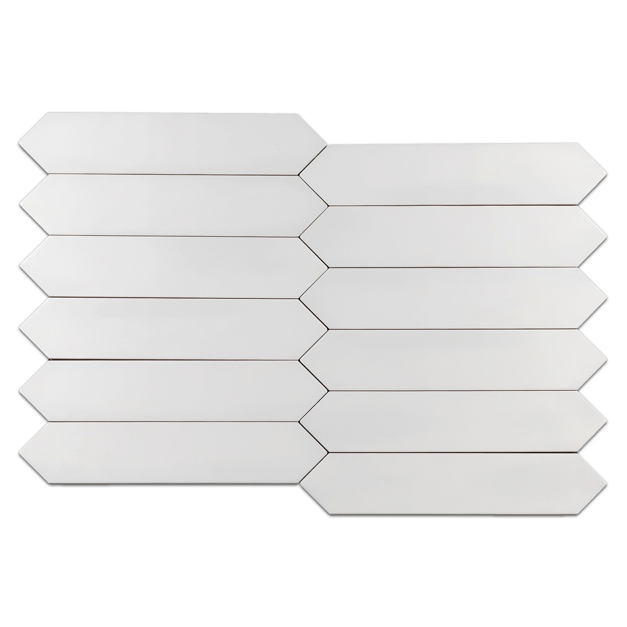 Elon Tile Optics White tile pattern swatch — available at Surface Group