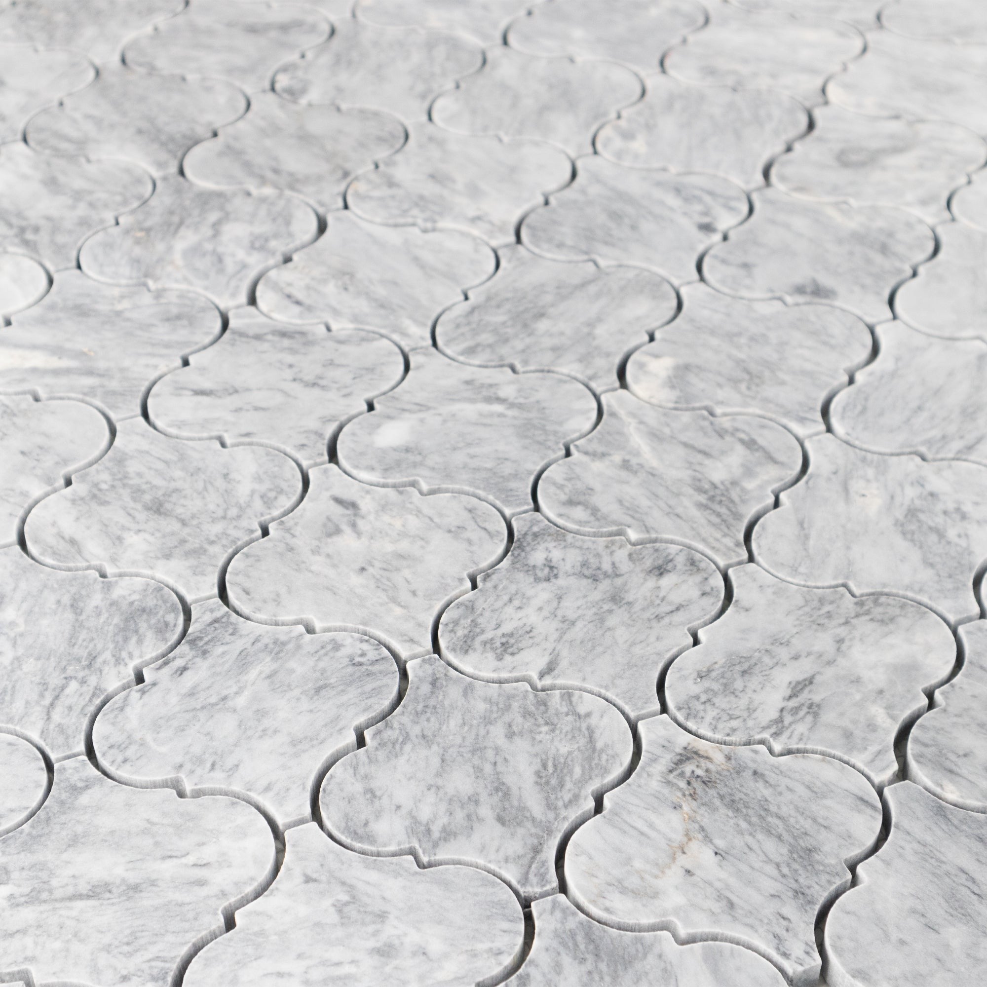 Elon Tile Pacific Gray Mosaic tile arrangement — available at Surface Group