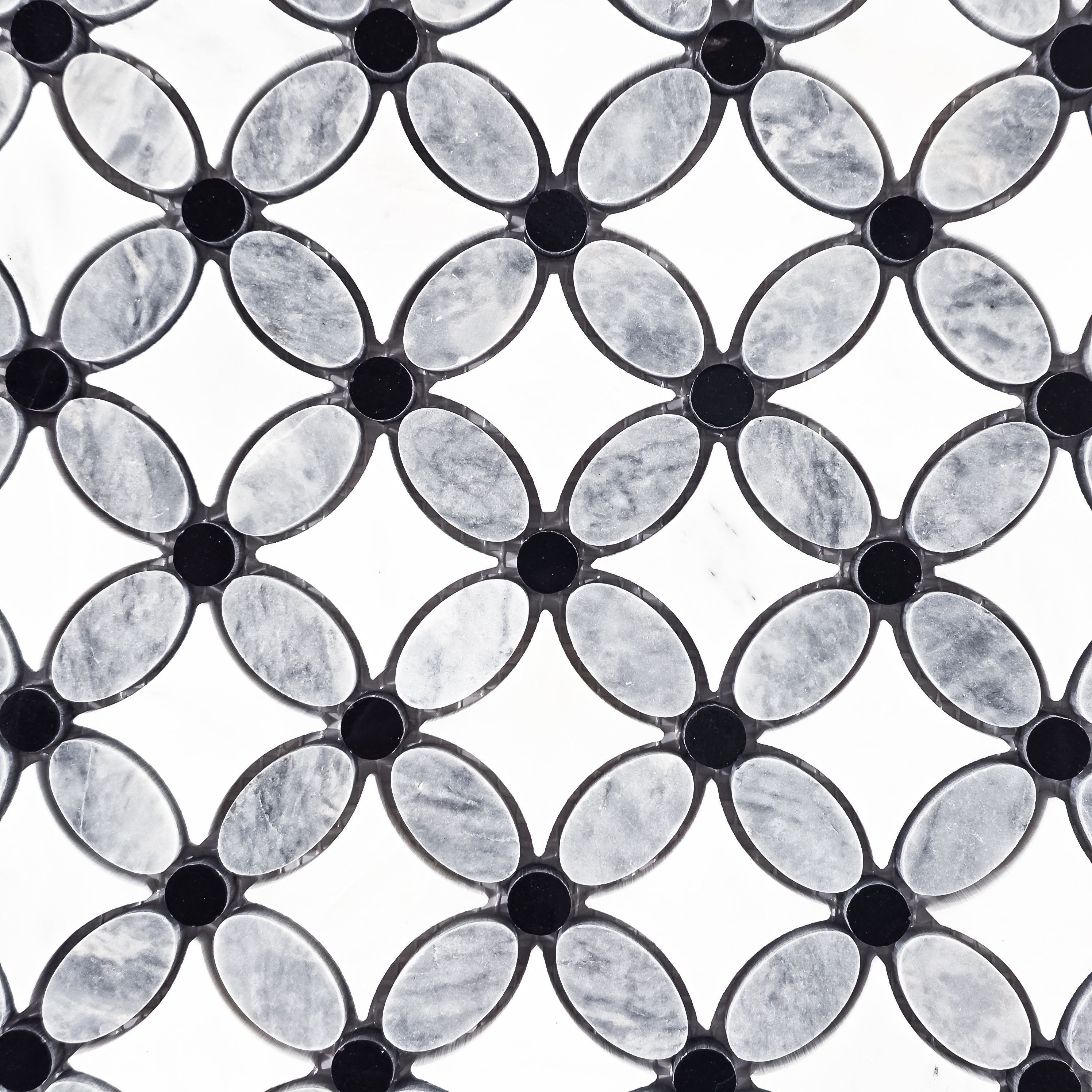 Elon Tile Pacific Gray Mosaic tile pattern swatch — available at Surface Group