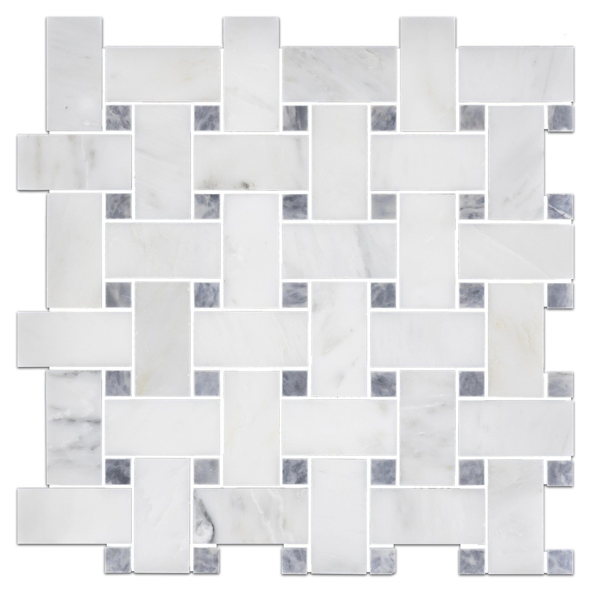 Elon Tile Pearl White Mosaic tile — available at Surface Group
