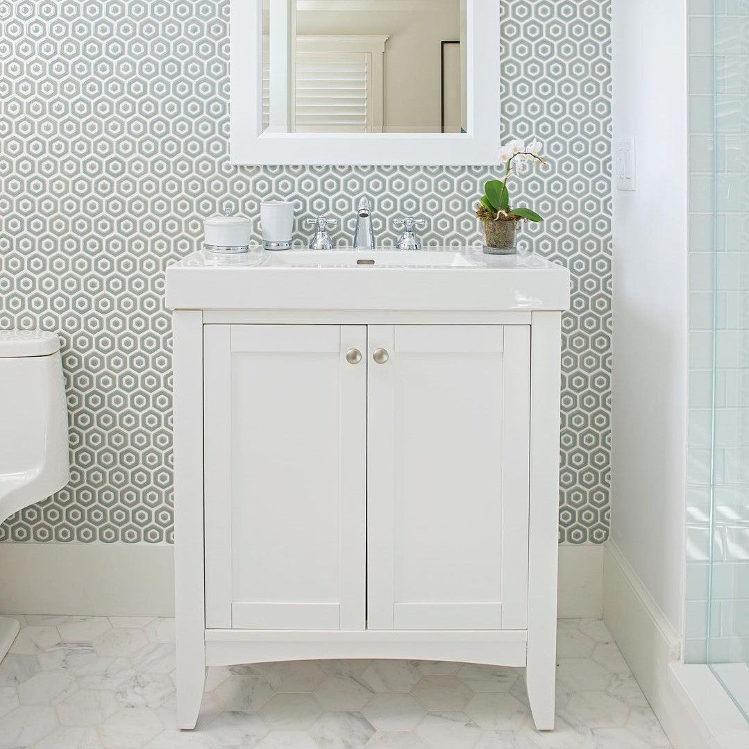 Elon Tile Hexagon tile in a room setting — available at Surface Group