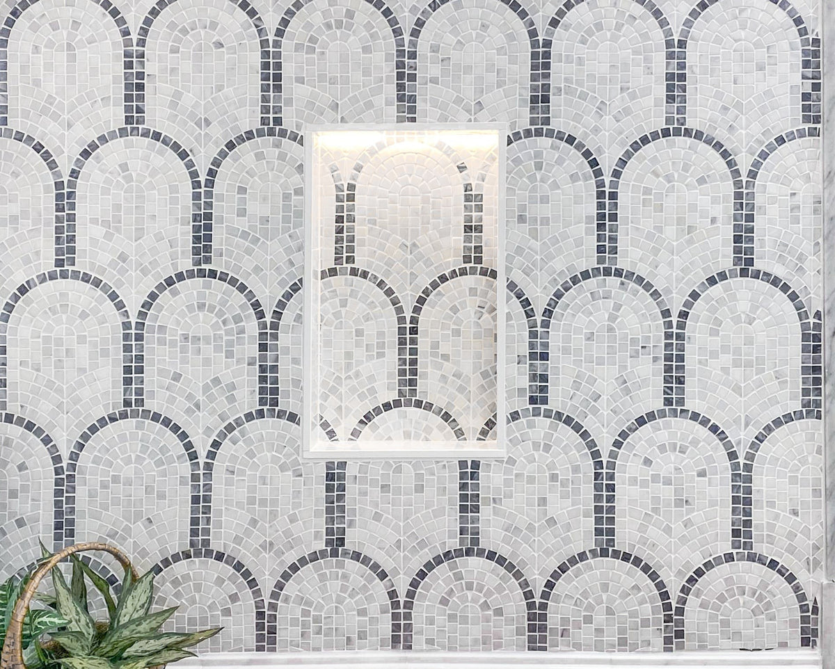 Elon Tile Curvosa tile in a room setting — available at Surface Group