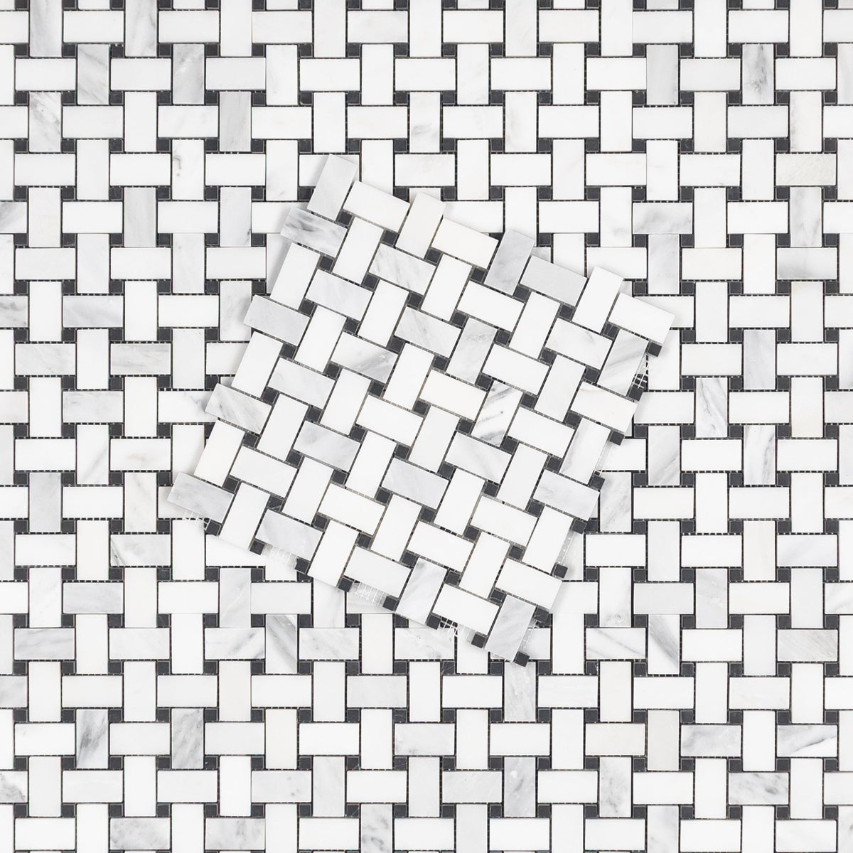 Elon Tile Basketweave tile pattern swatch — available at Surface Group