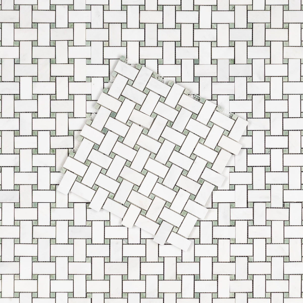Elon Tile Basketweave tile pattern swatch — available at Surface Group
