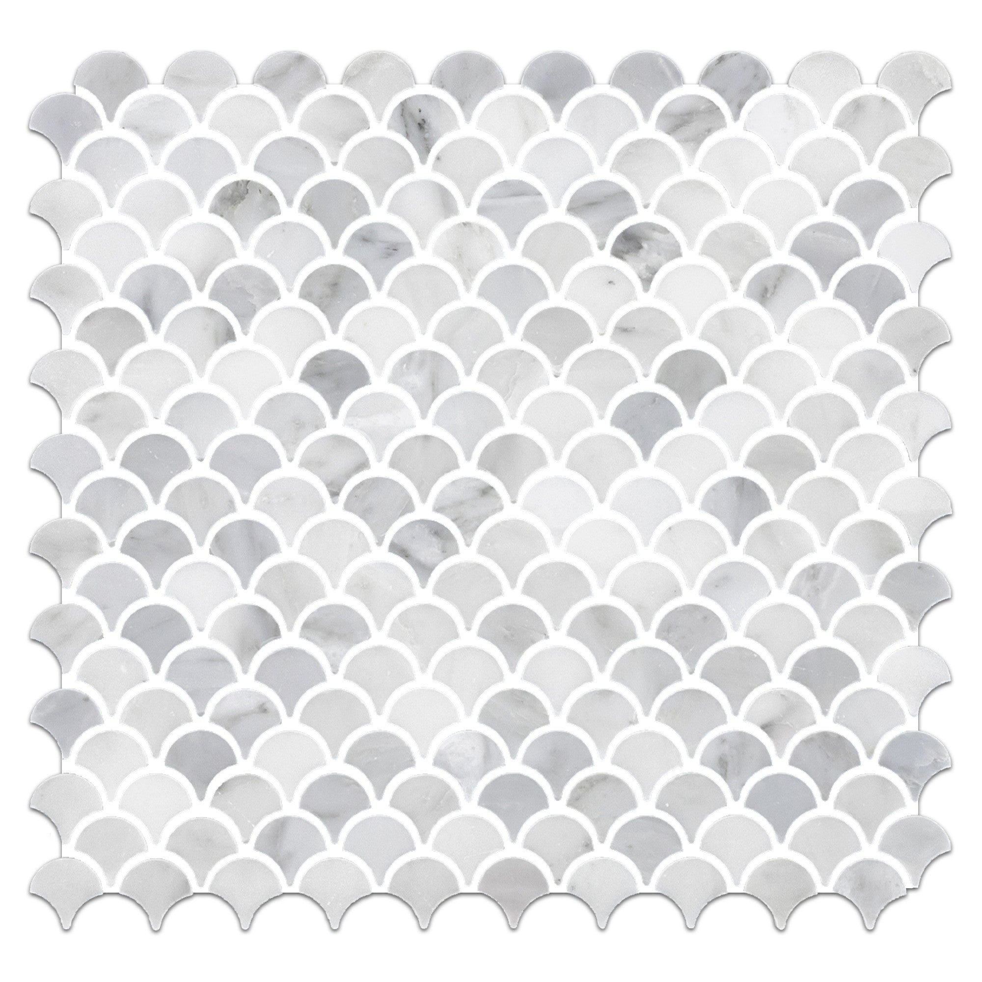Elon Tile Pearl White Mosaic tile — available at Surface Group