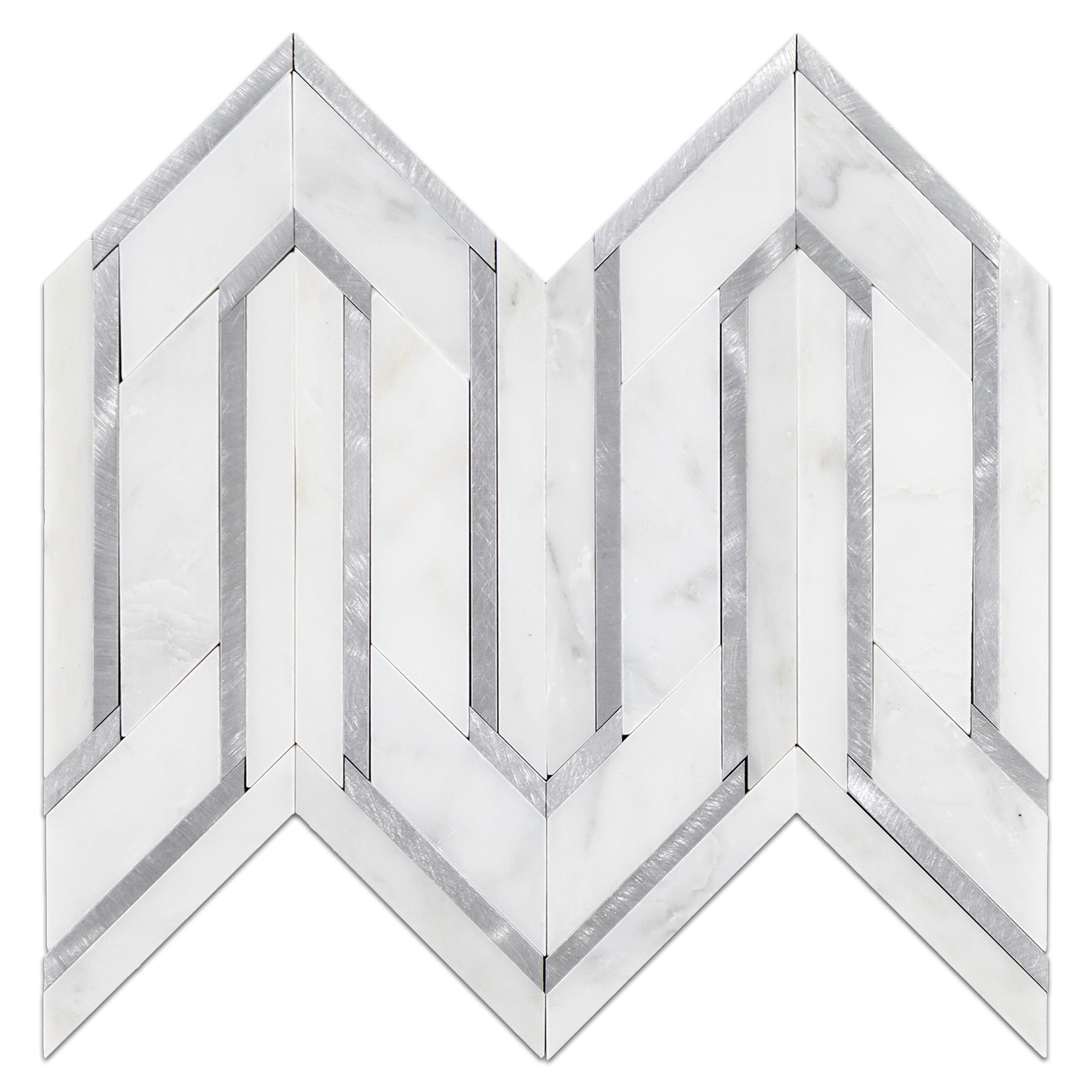Elon Tile Pearl White Mosaic tile — available at Surface Group