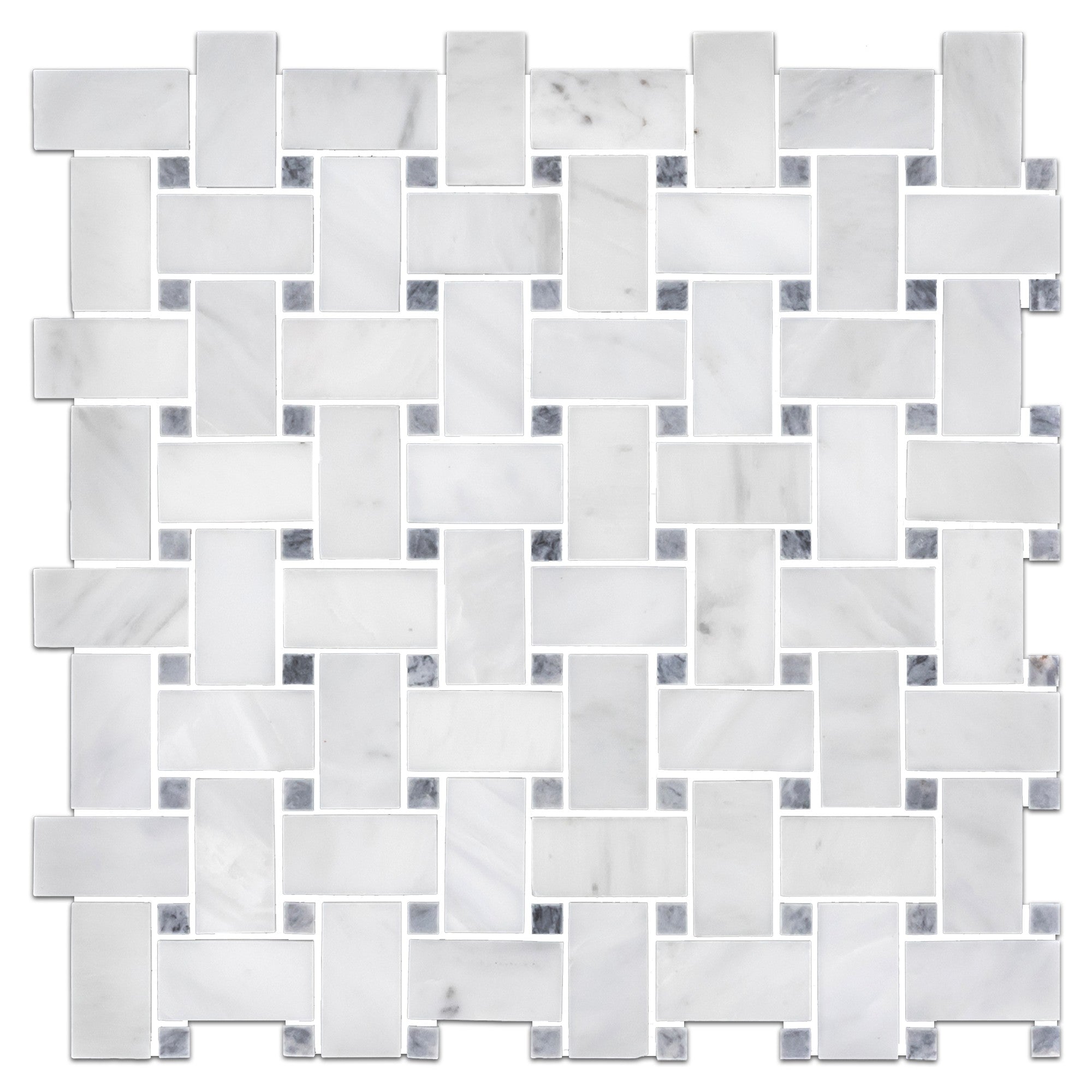 Elon Tile Pearl White Mosaic tile — available at Surface Group