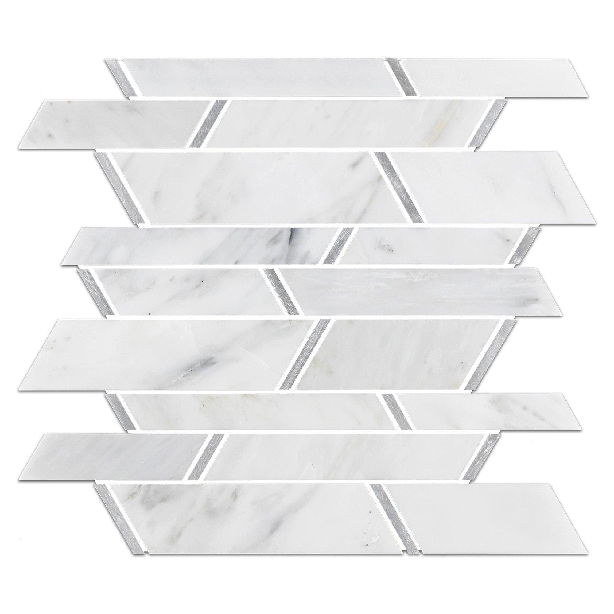 Elon Tile Pearl White Mosaic tile — available at Surface Group