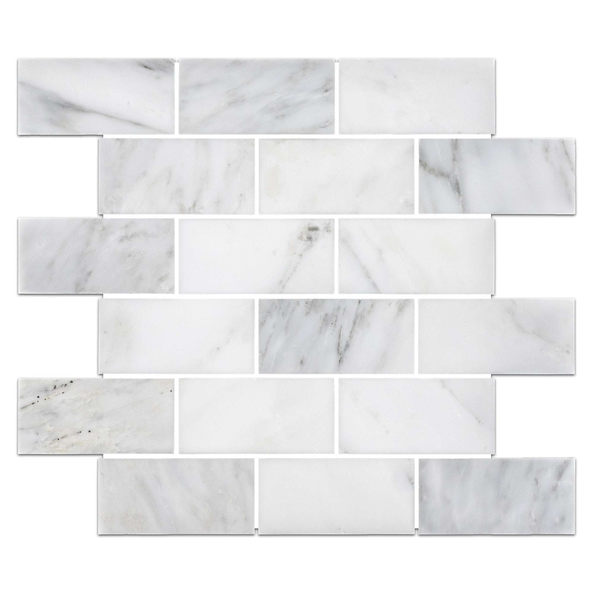 Elon Tile Pearl White Mosaic tile — available at Surface Group