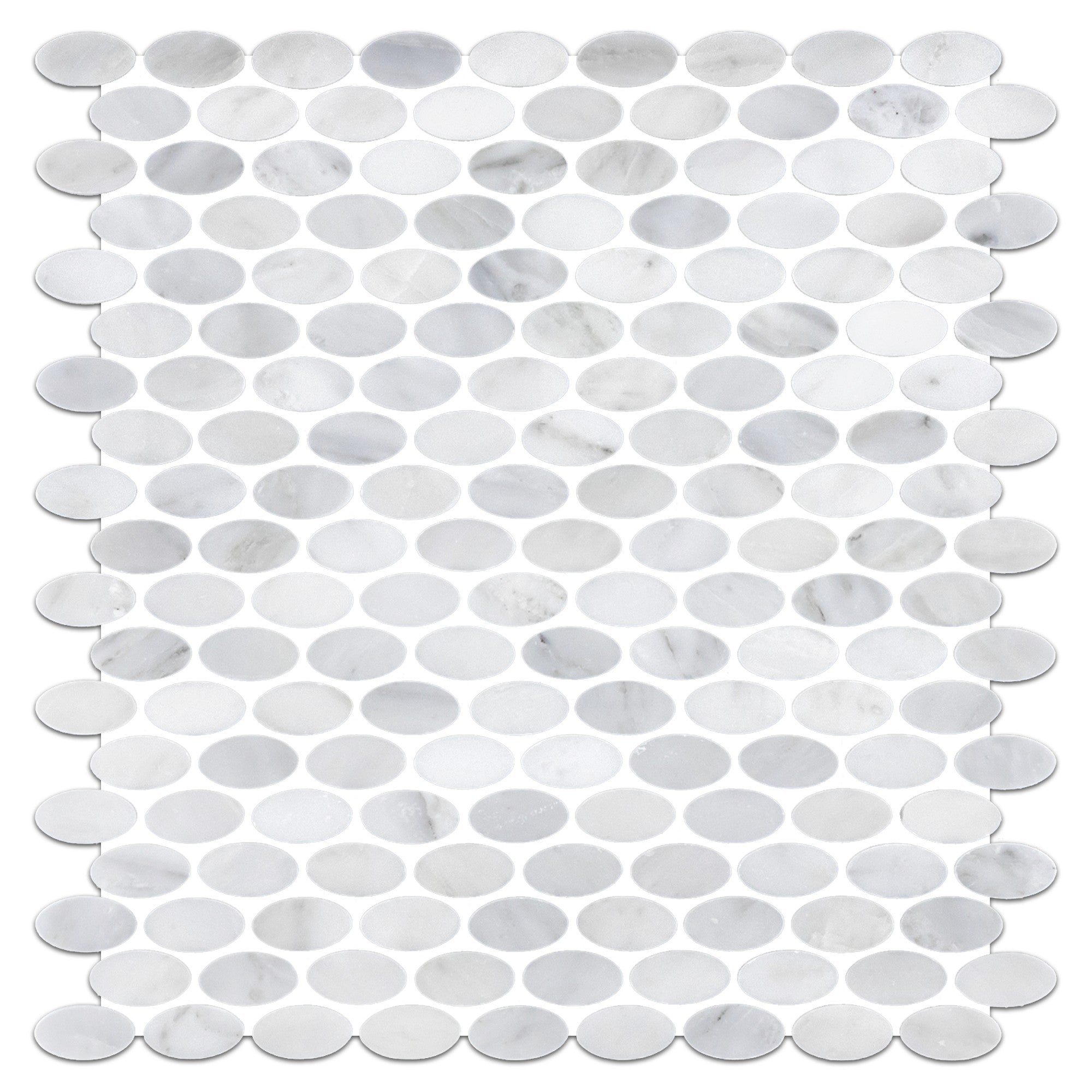 Elon Tile Pearl White Mosaic tile — available at Surface Group