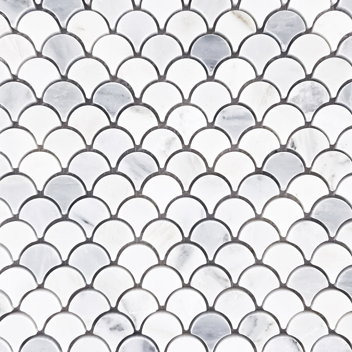 Elon Tile Pearl White Mosaic tile pattern swatch — available at Surface Group