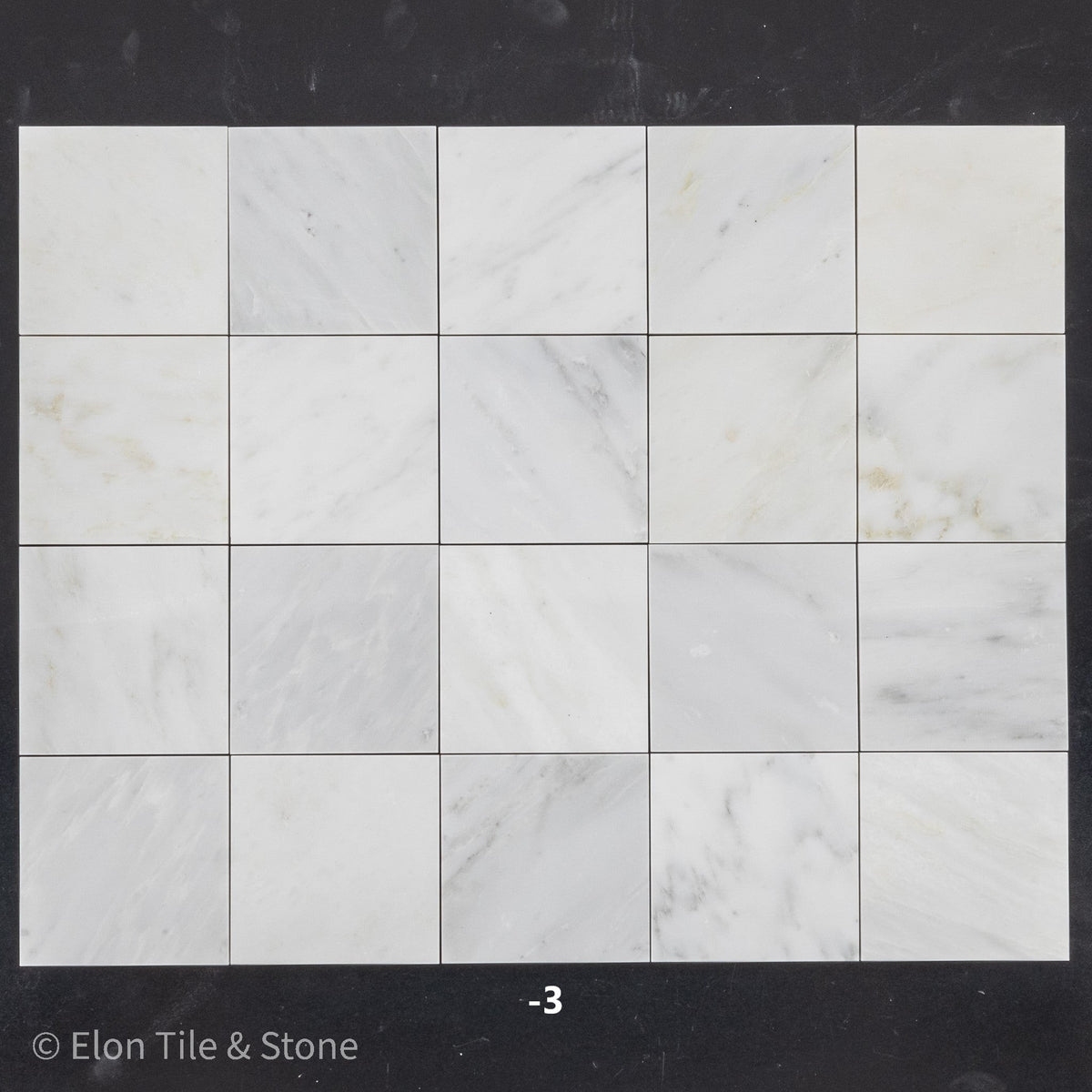 Elon Tile Pearl White Field Tile tile pattern swatch — available at Surface Group