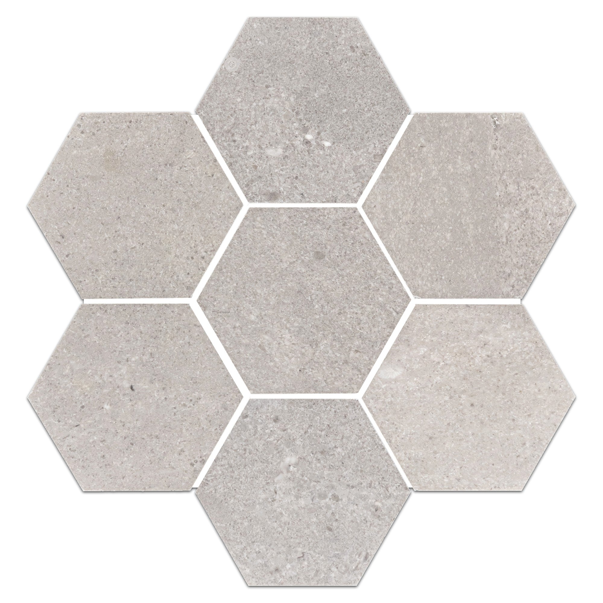 Elon Tile Hexagon tile pattern swatch — available at Surface Group