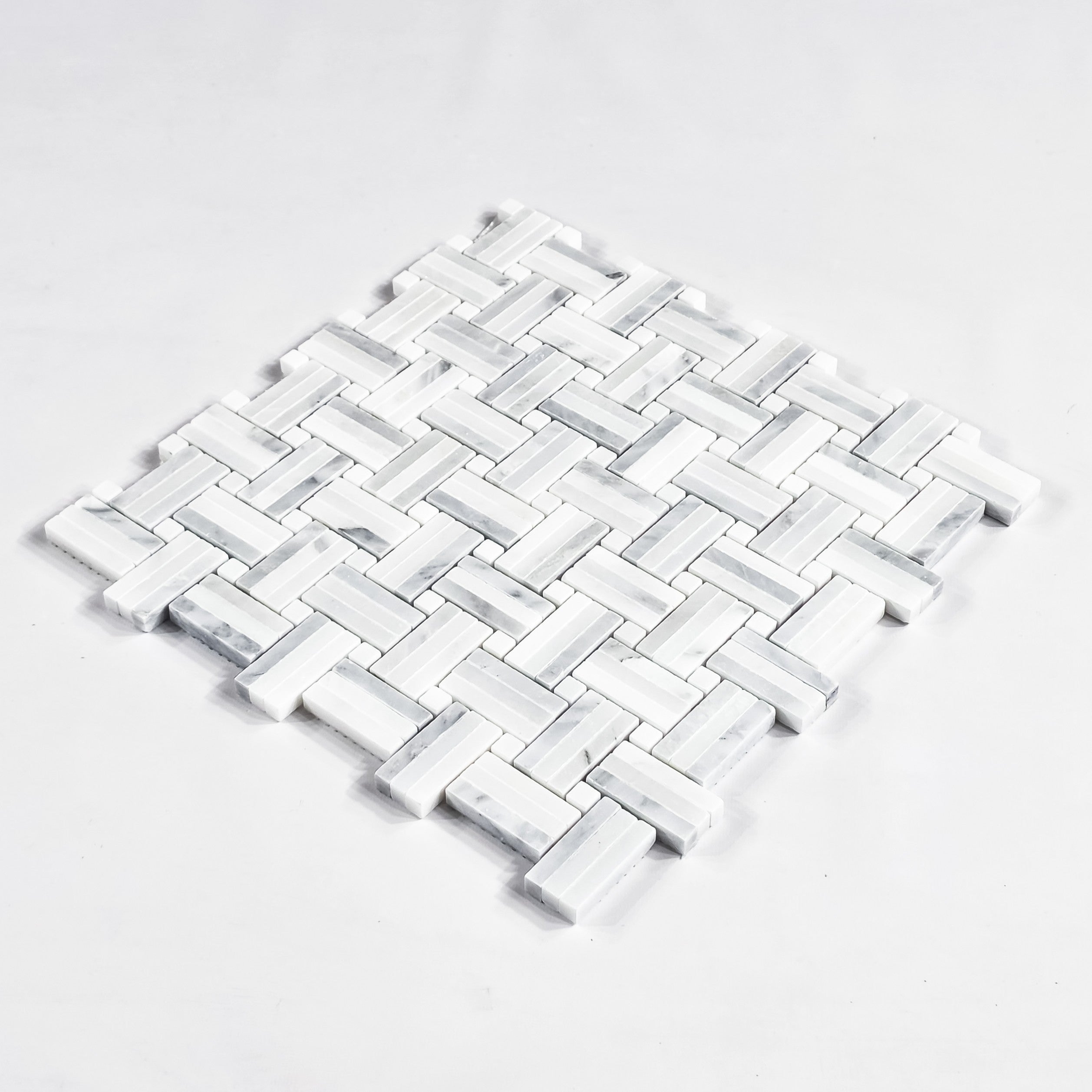 Elon Tile Tri-Weave tile close-up view — available at Surface Group