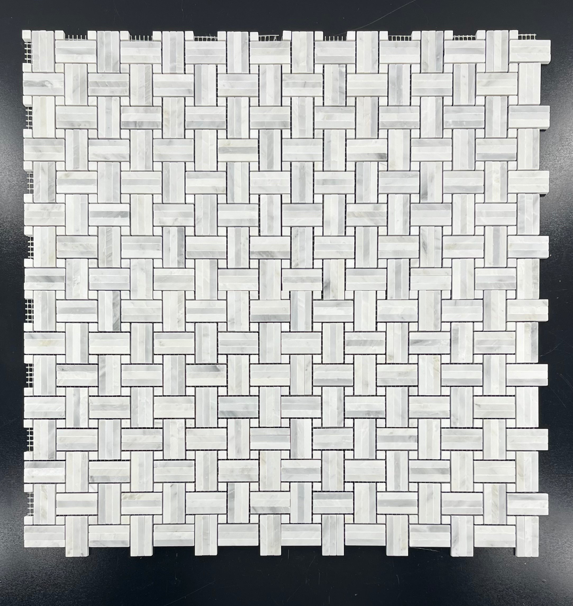 Elon Tile Tri-Weave tile pattern swatch — available at Surface Group