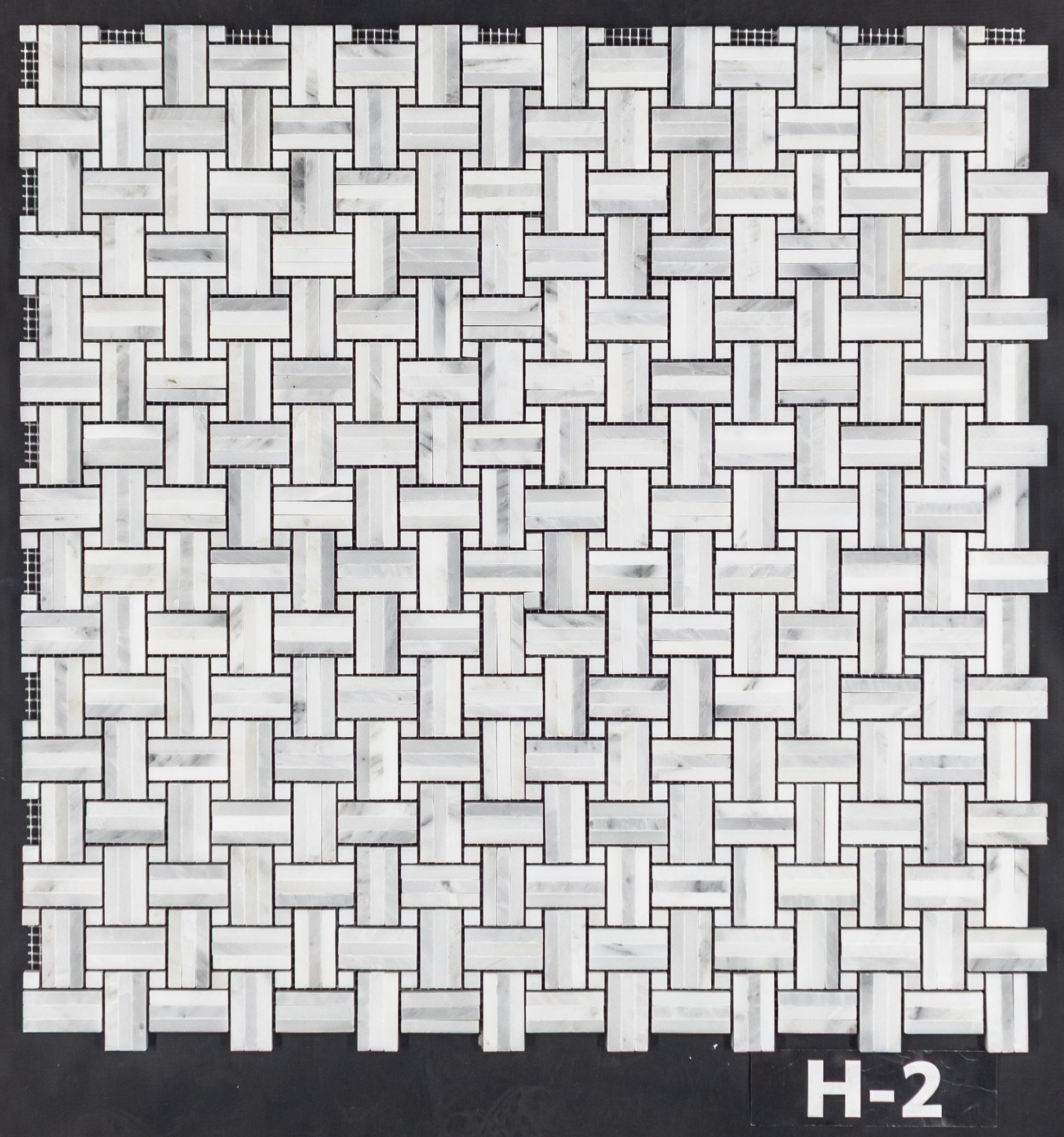 Elon Tile Tri-Weave tile pattern swatch — available at Surface Group