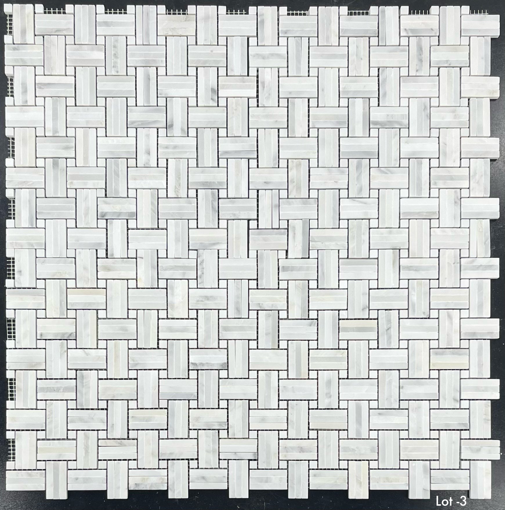 Elon Tile Tri-Weave tile pattern swatch — available at Surface Group