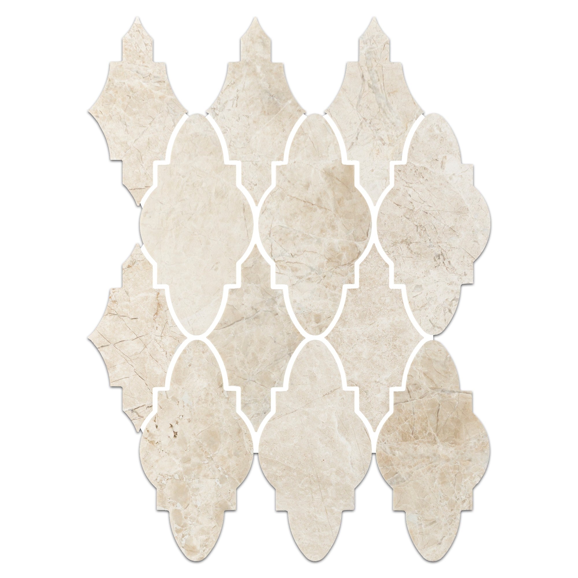 Elon Tile Vanilla Royale Mosaic tile — available at Surface Group