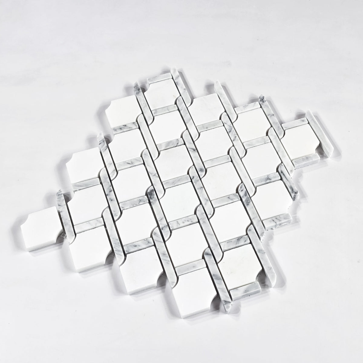 Elon Tile White Absolute tile close-up view — available at Surface Group