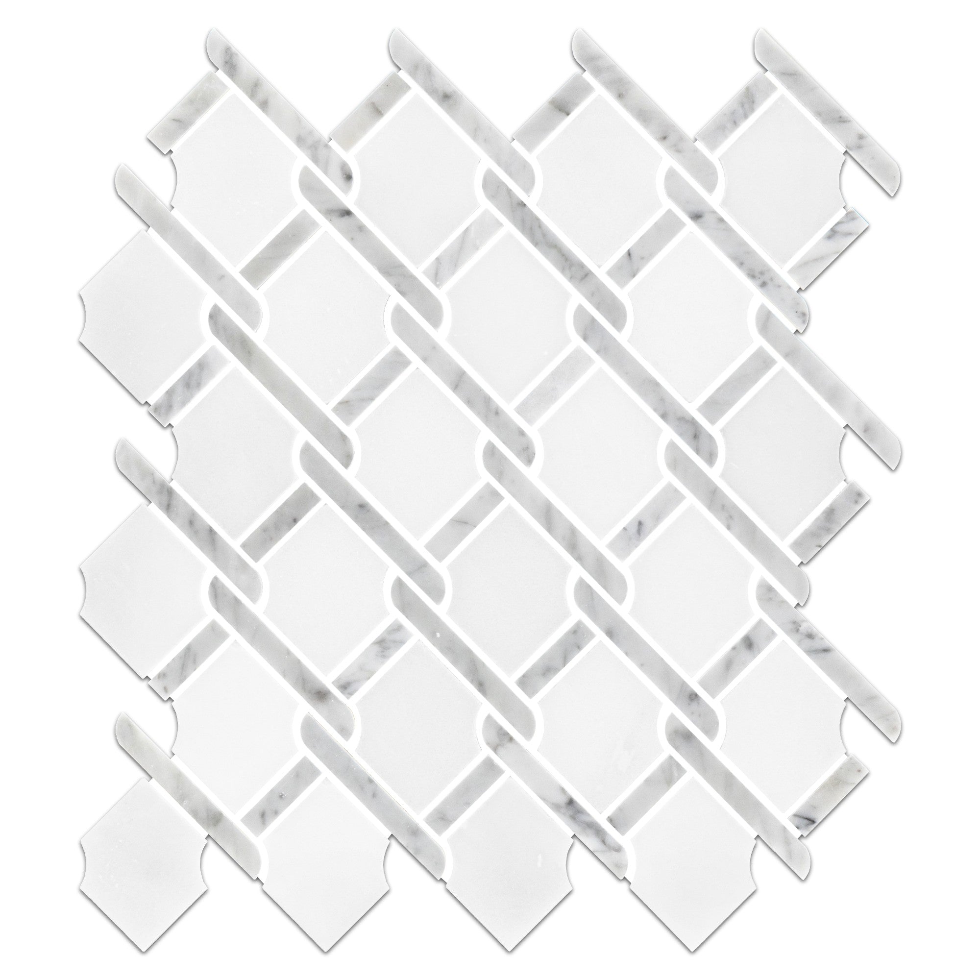 Elon Tile White Absolute tile — available at Surface Group